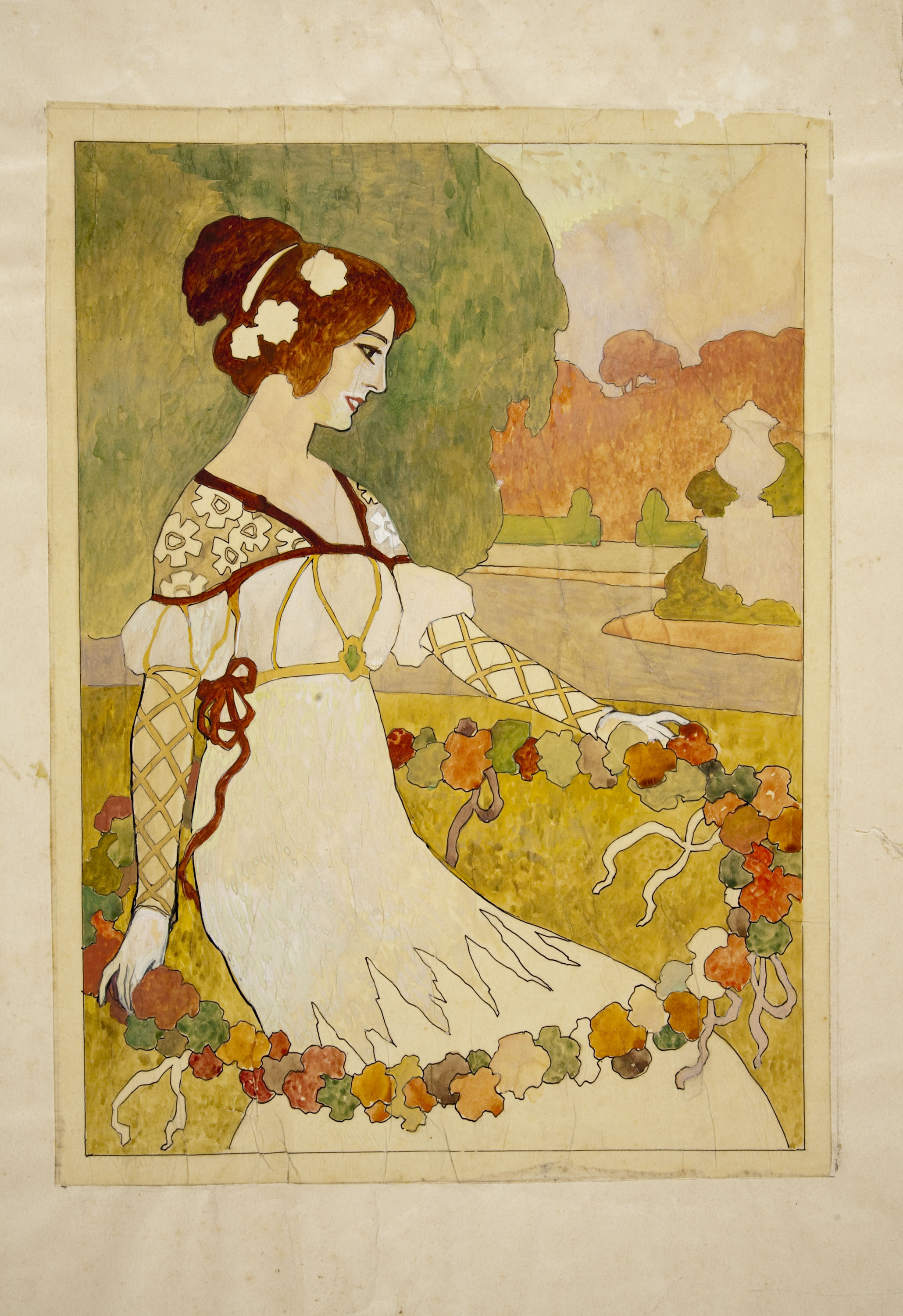 image for: Joan Busquets - Plafó de marqueteria - Entre 1903-1907