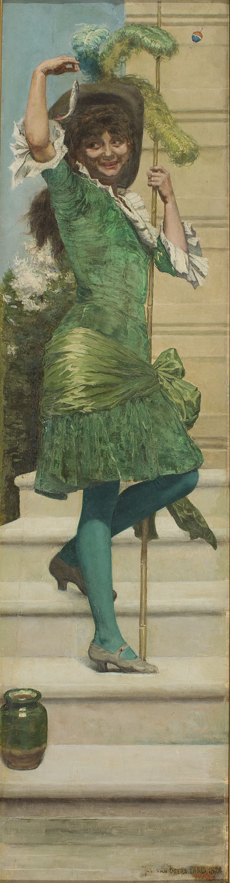 Jan van Beers - Pescadora - 1878 image for: Jan van Beers - Pescadora - 1878