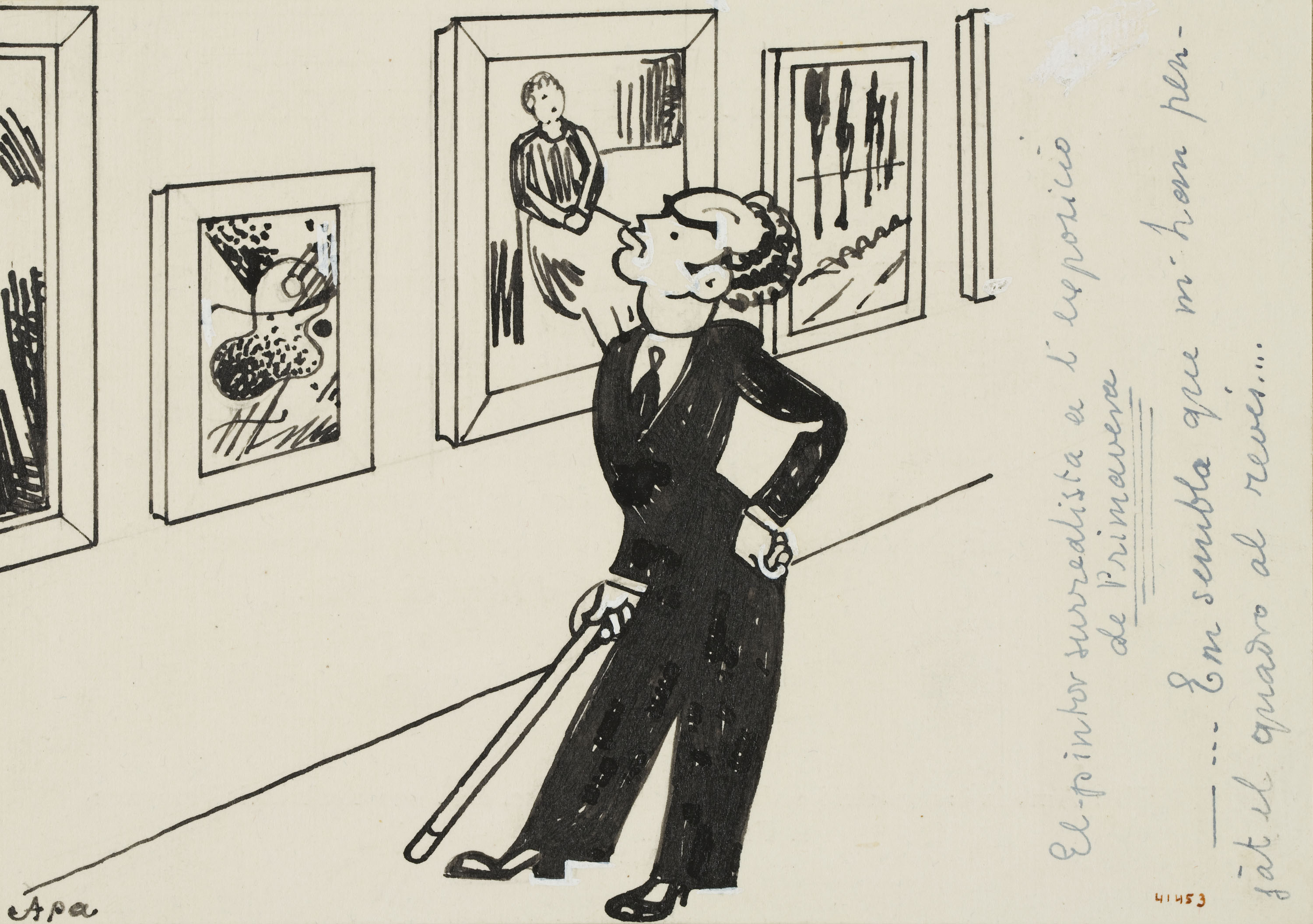 image for: Feliu Elias - El pintor surrealista a l'exposició de Primavera - 1935