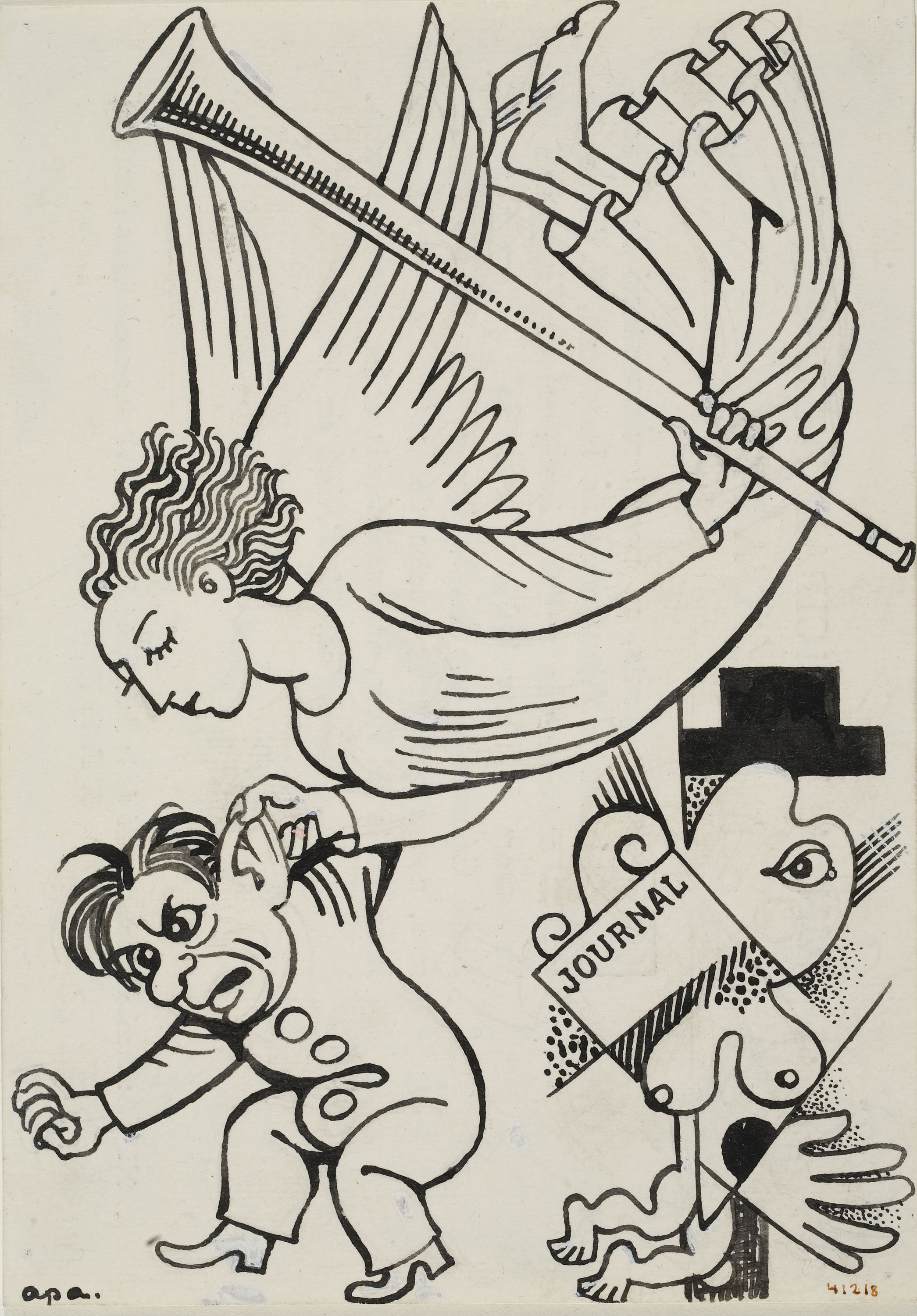 Feliu Elias - La fama a Picasso - 1932 image for: Feliu Elias - La fama a Picasso - 1932