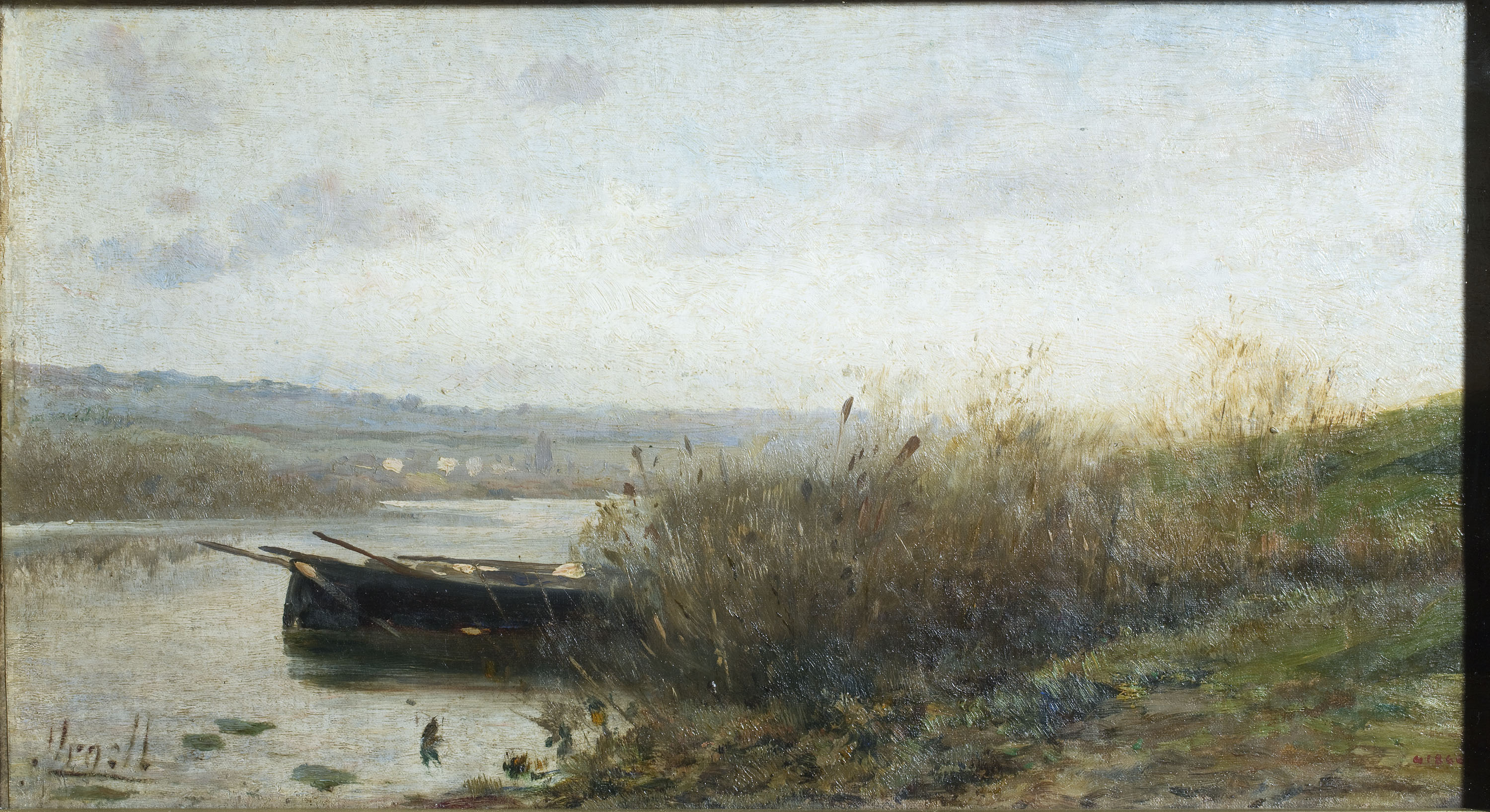 image for: Modest Urgell - Barca a la vora de l'estany de Banyoles - Cap a 1897