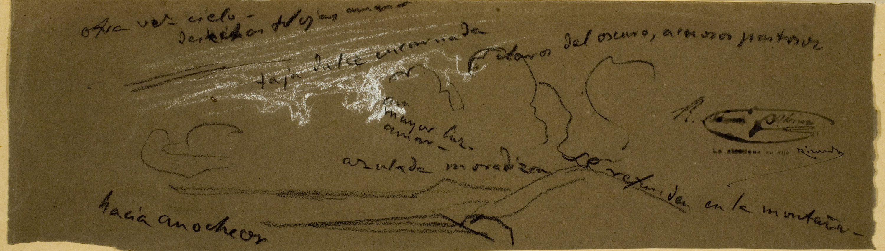 image for: Ramon Martí i Alsina - Estudis de cel - Cap a 1865-1870