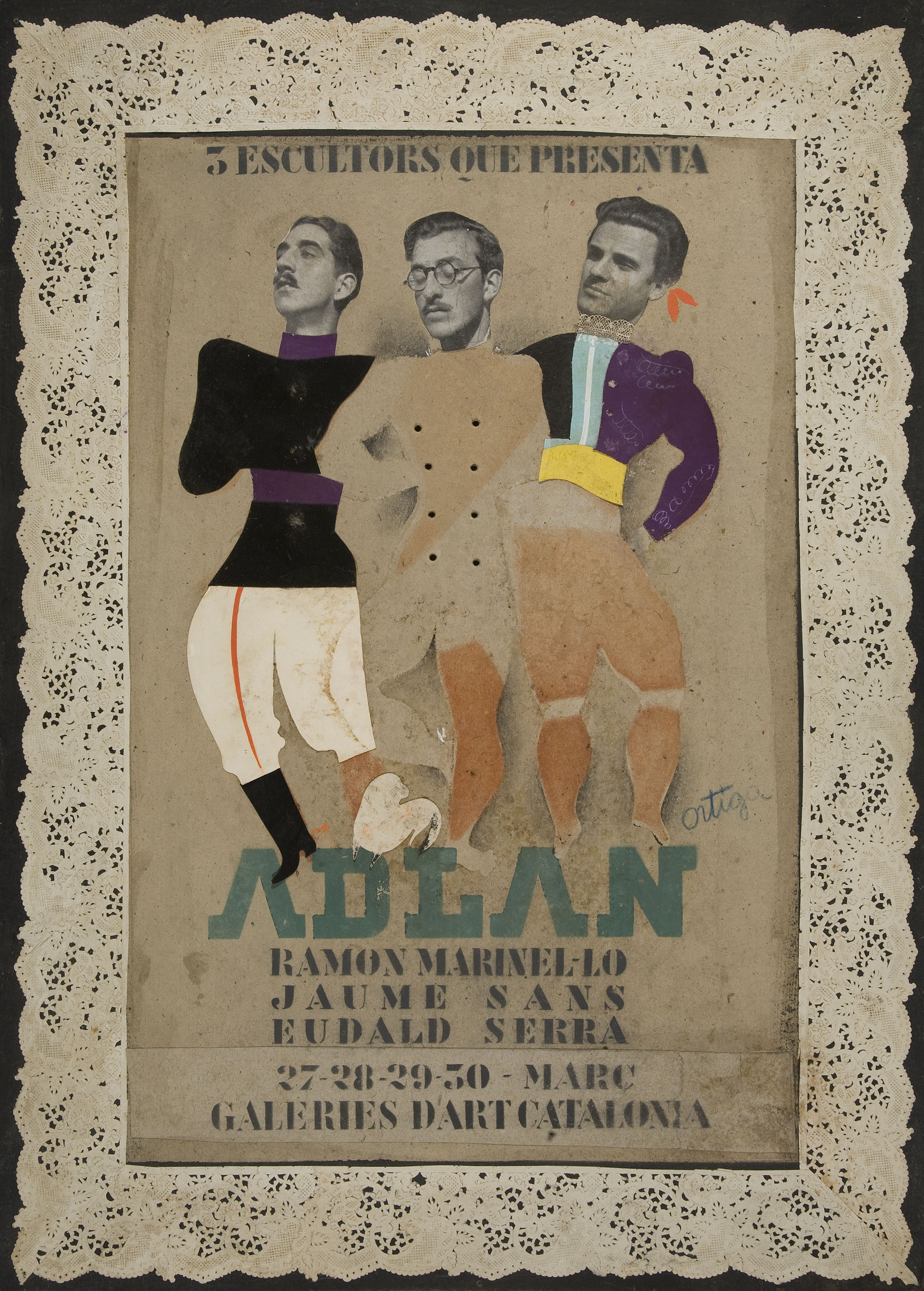 image for: Salvador Ortiga - 3 escultors que presenta ADLAN - 1935