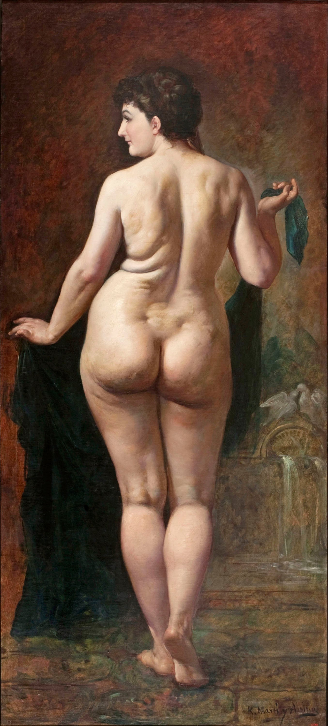 image for: Ramon Martí i Alsina - Dona nua d'esquena - Cap a 1878-1882