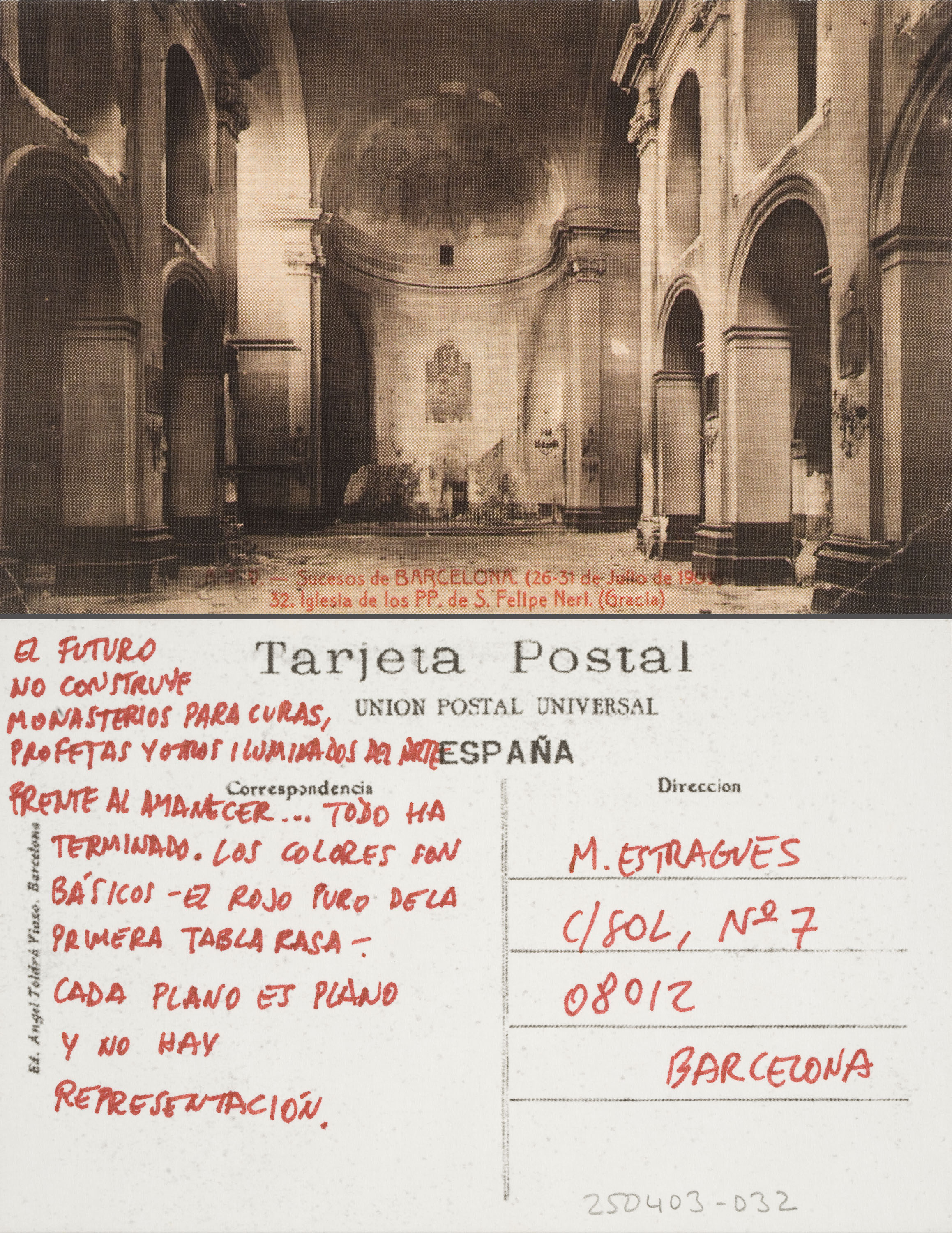 image for: Àngel Toldrà - Sucesos de Barcelona (100 postals sobre els incendis de la Setmana Tràgica) - Barcelona, 1909 [4]