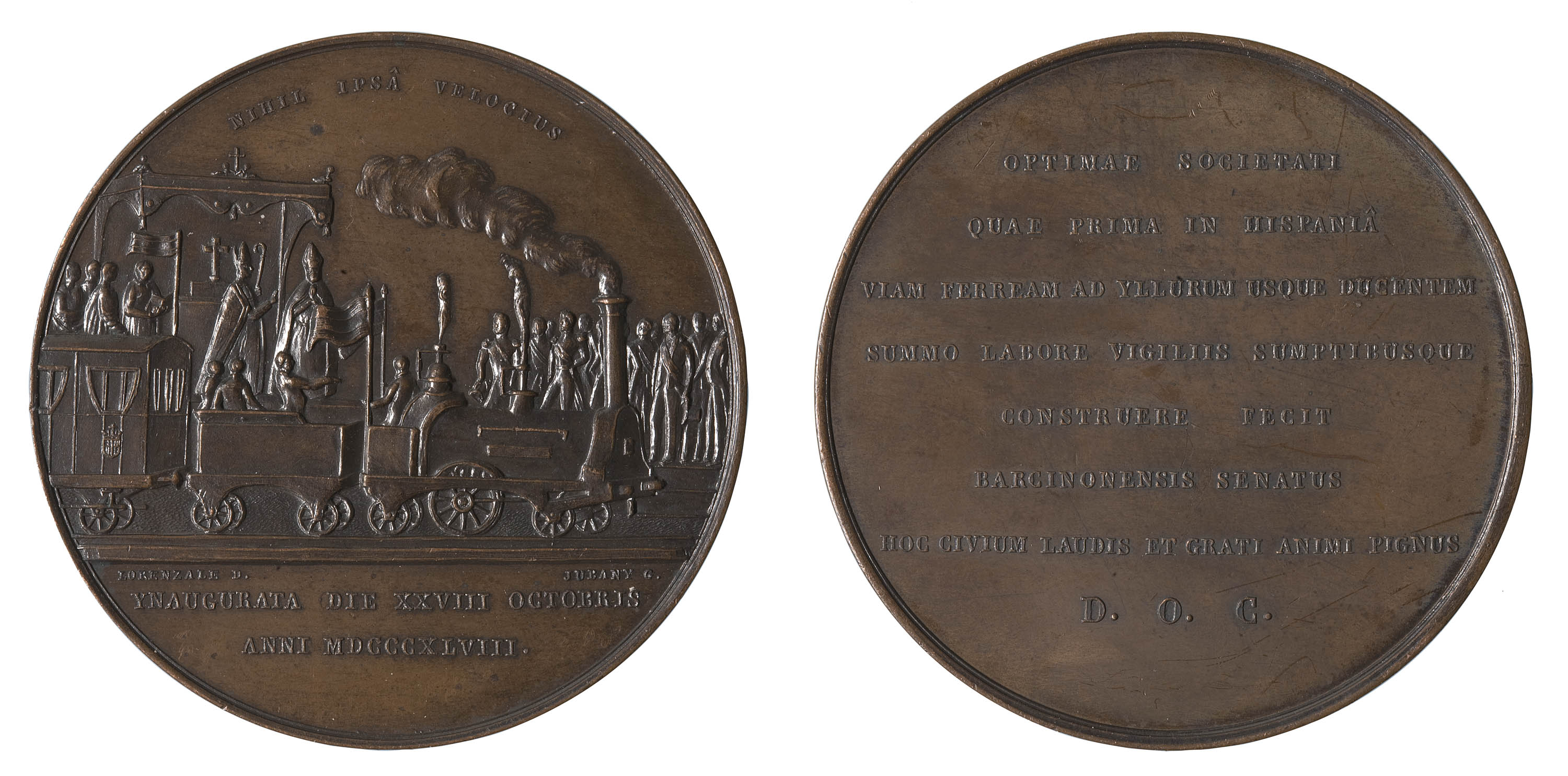 image for: Miquel Jubany - Inauguració del ferrocarril Barcelona-Mataró - 1848