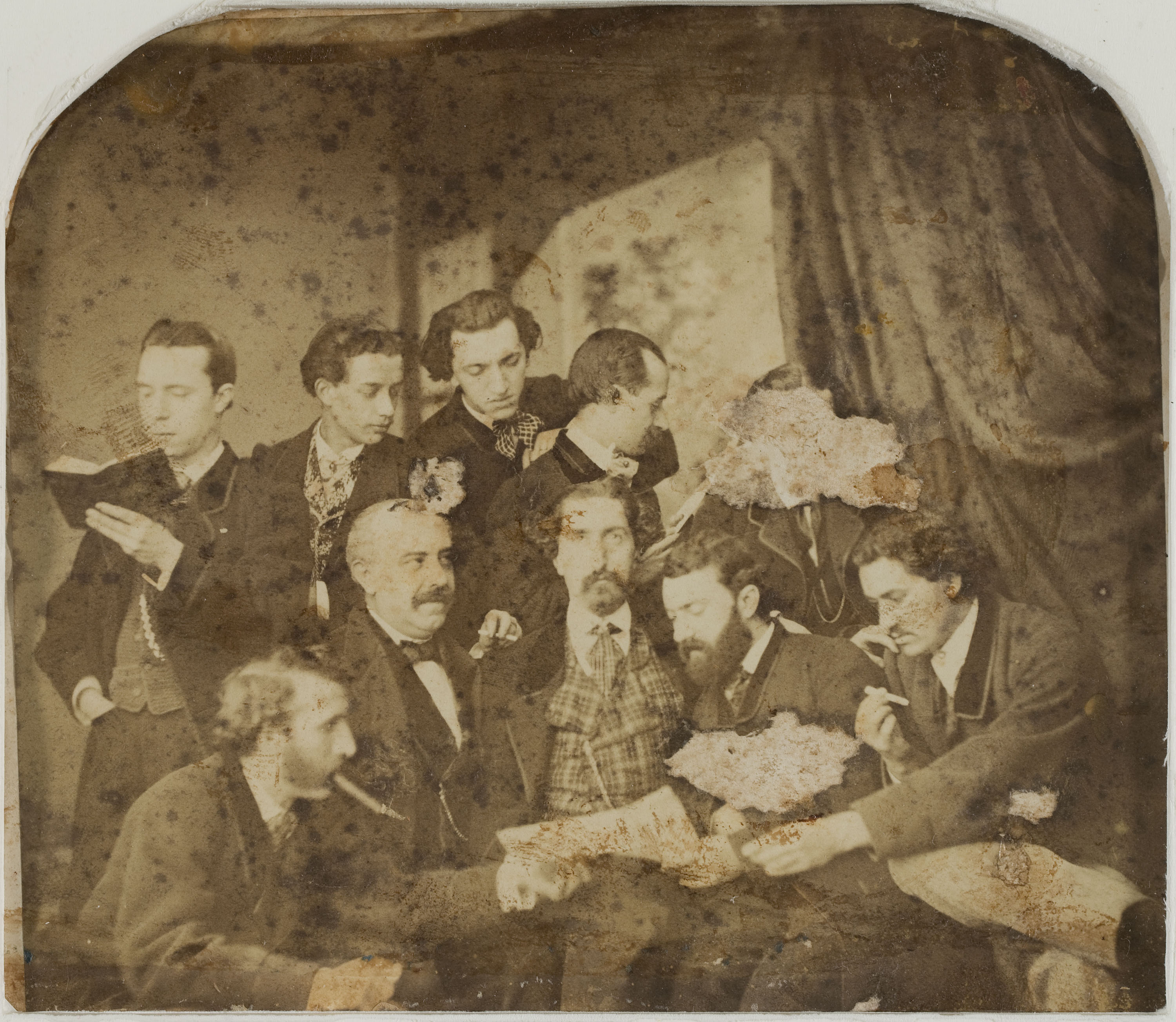 image for: Napoleón. Establecimiento de daguerrotipo y fotografía. Barcelona - Retrat de grup - 1863