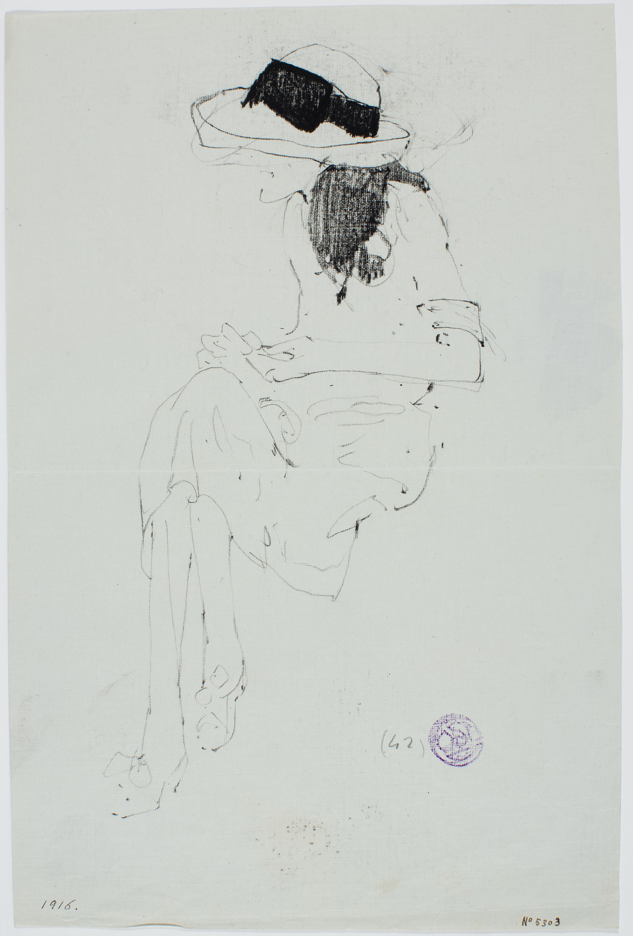 image for: Francesc Xavier Gosé - Dama asseguda - Cap a 1910