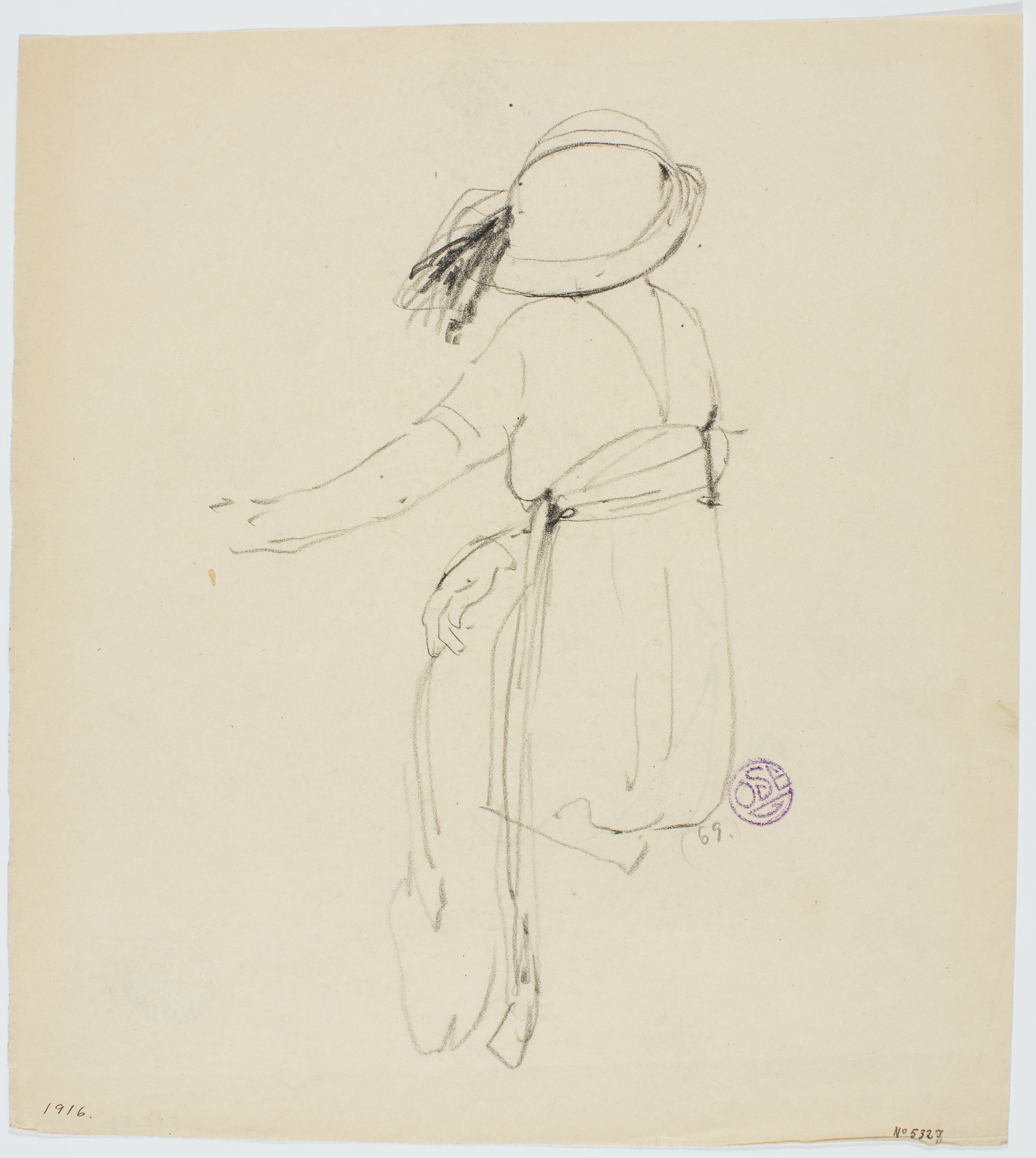 image for: Francesc Xavier Gosé - Dama d'esquena - Cap a 1910