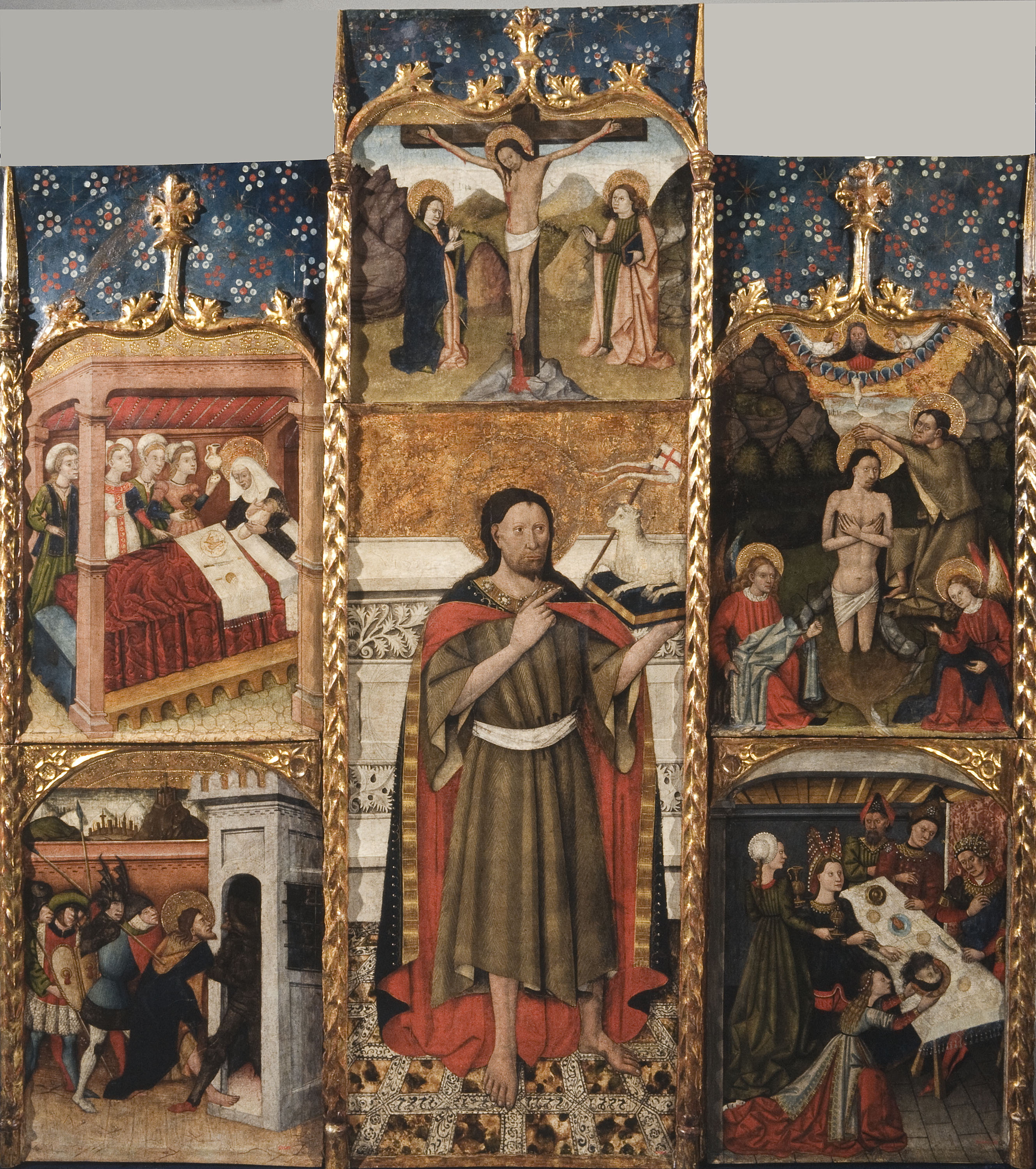 image for: Anònim. Aragó - Retaule de sant Joan Baptista - Tercer quart del segle XV