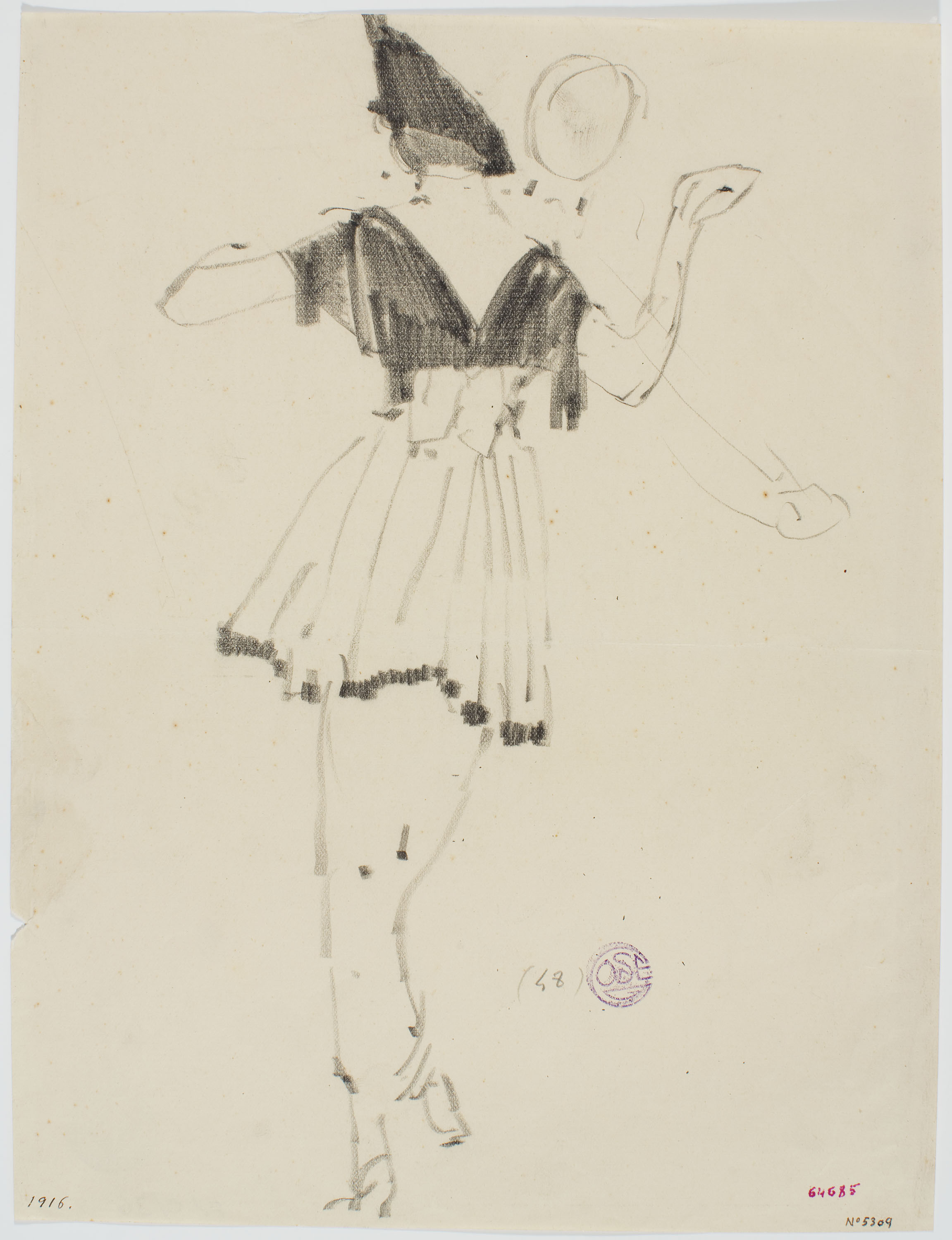 image for: Francesc Xavier Gosé - Dama ballant - Cap a 1914