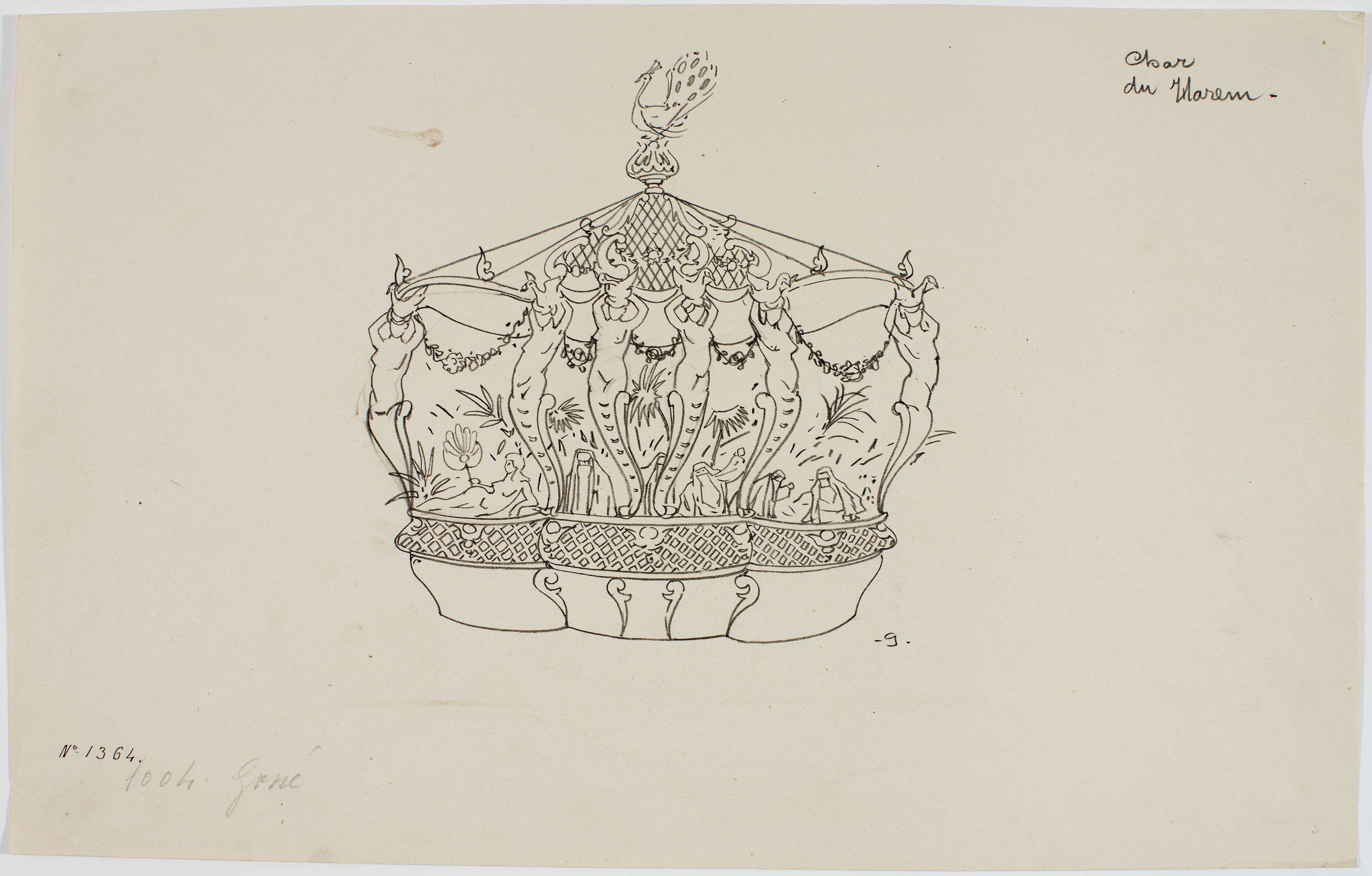 image for: Francesc Xavier Gosé - Carnaval de Niça. Char du harem - Cap a 1904