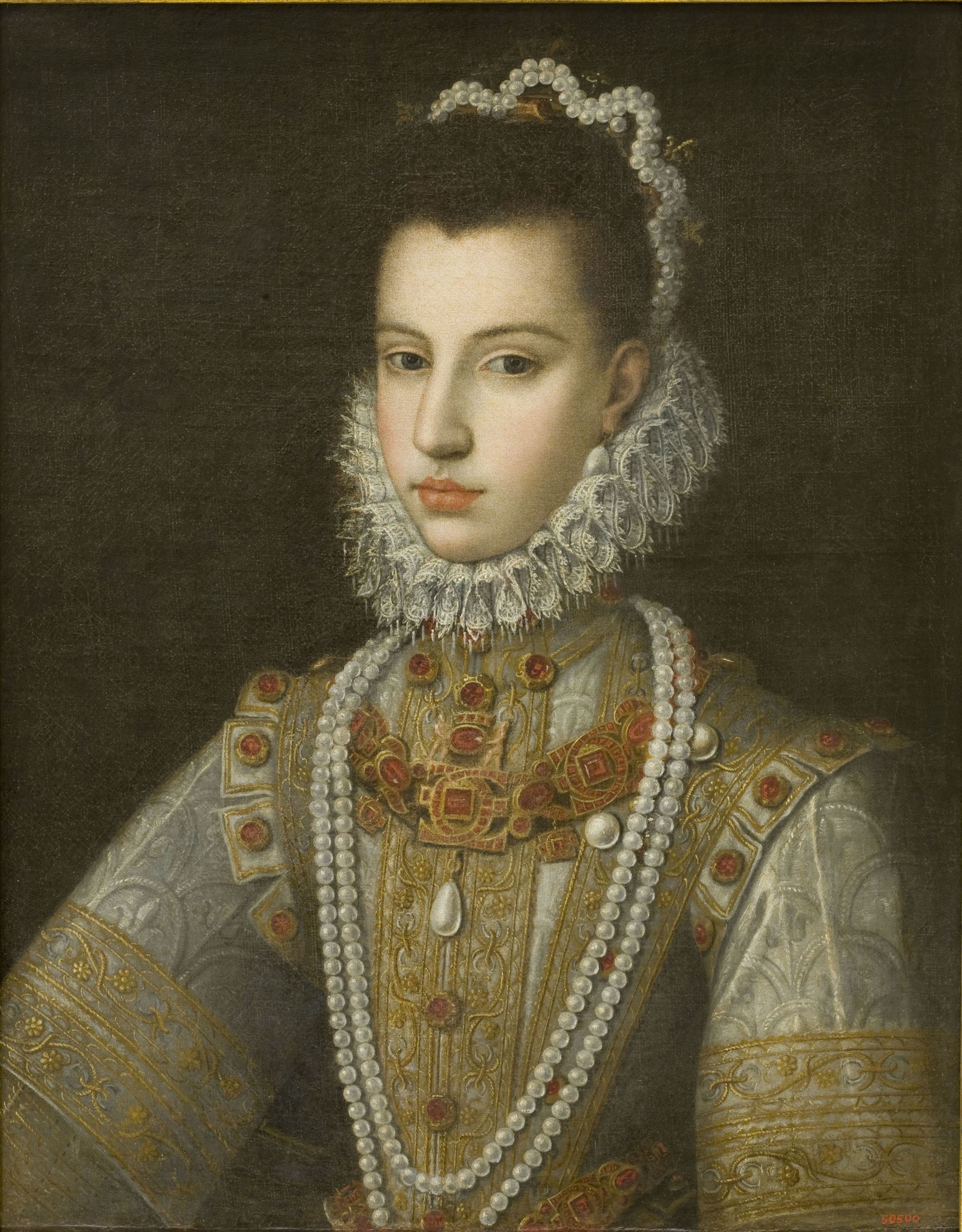 image for: Jan Kraeck - Retrat de la infanta Caterina Miquela - Entre 1582-1584