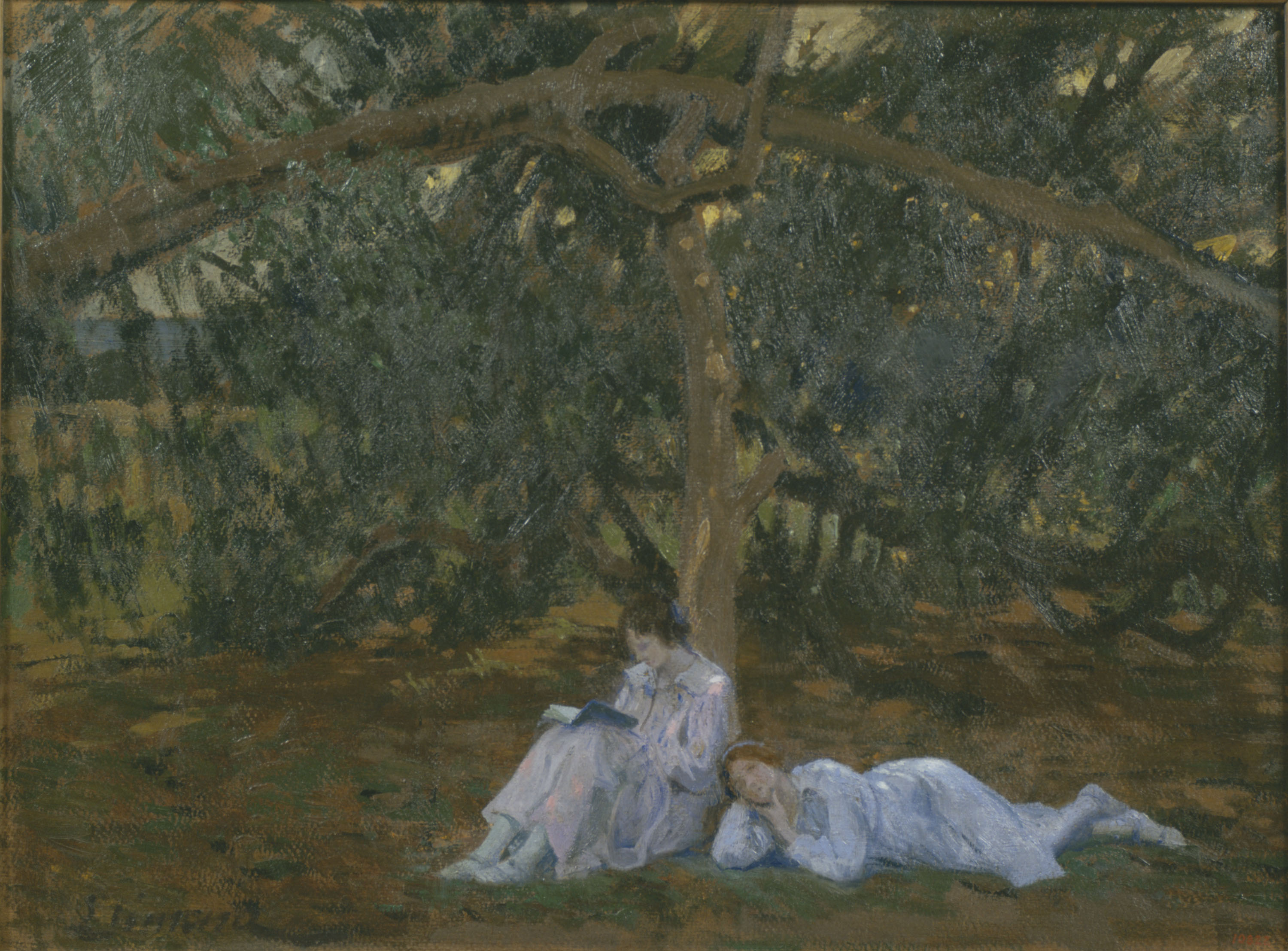 image for: Joan Llimona - Garrofers - 1917