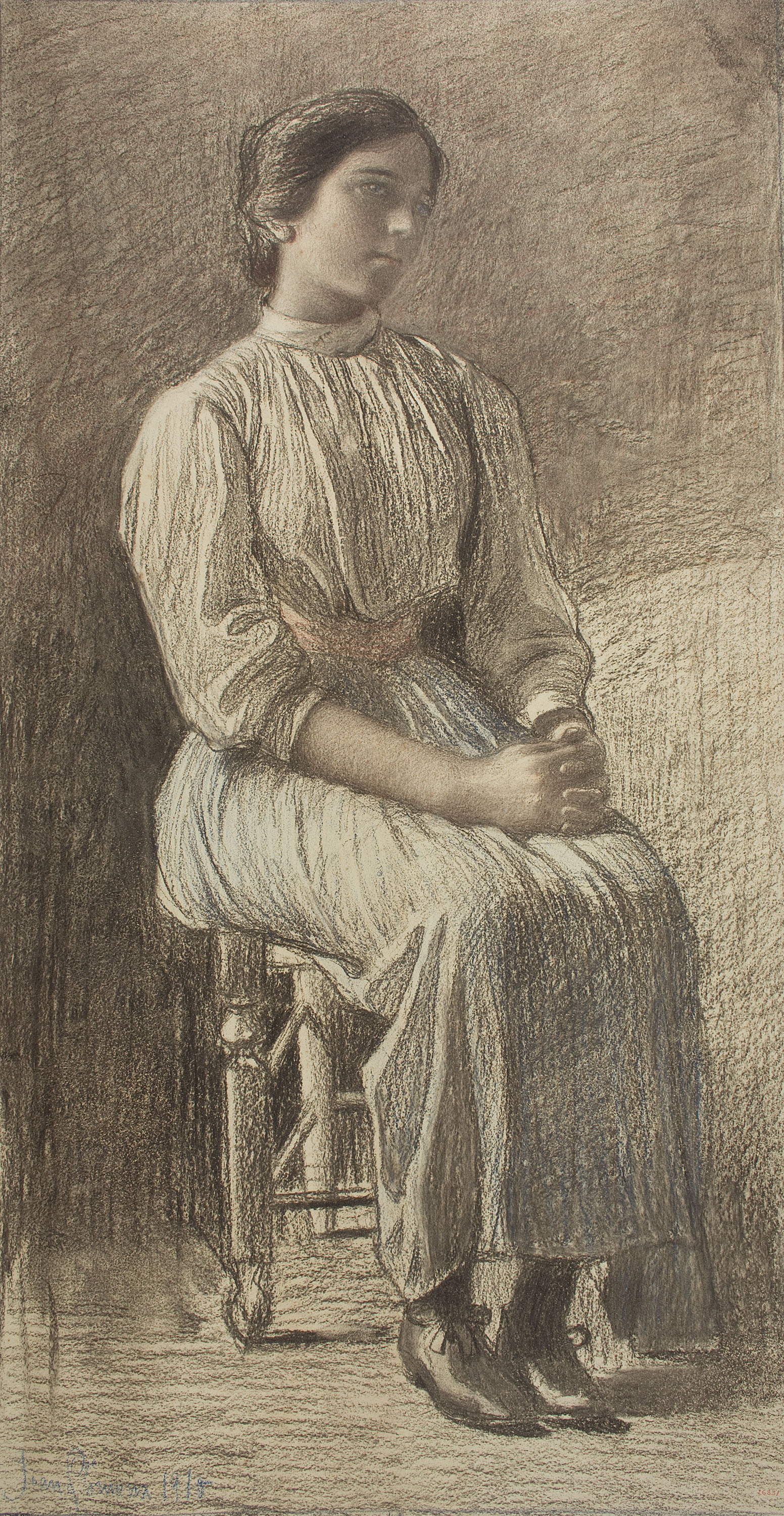 image for: Joan Llimona - Dona asseguda - 1910