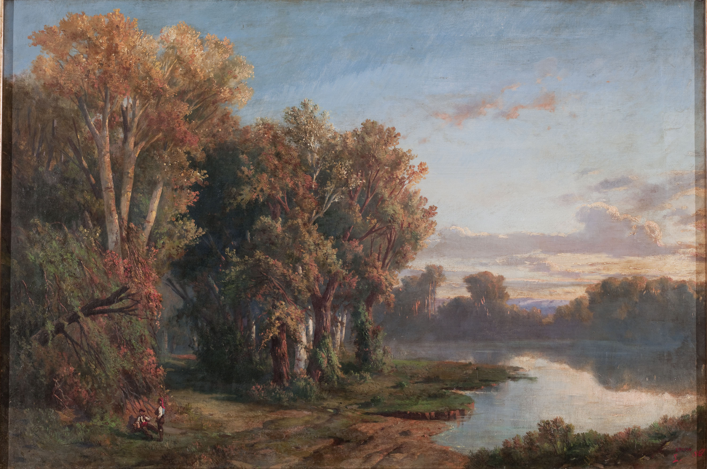 image for: Lluís Rigalt - Paisatge amb riu - 1867