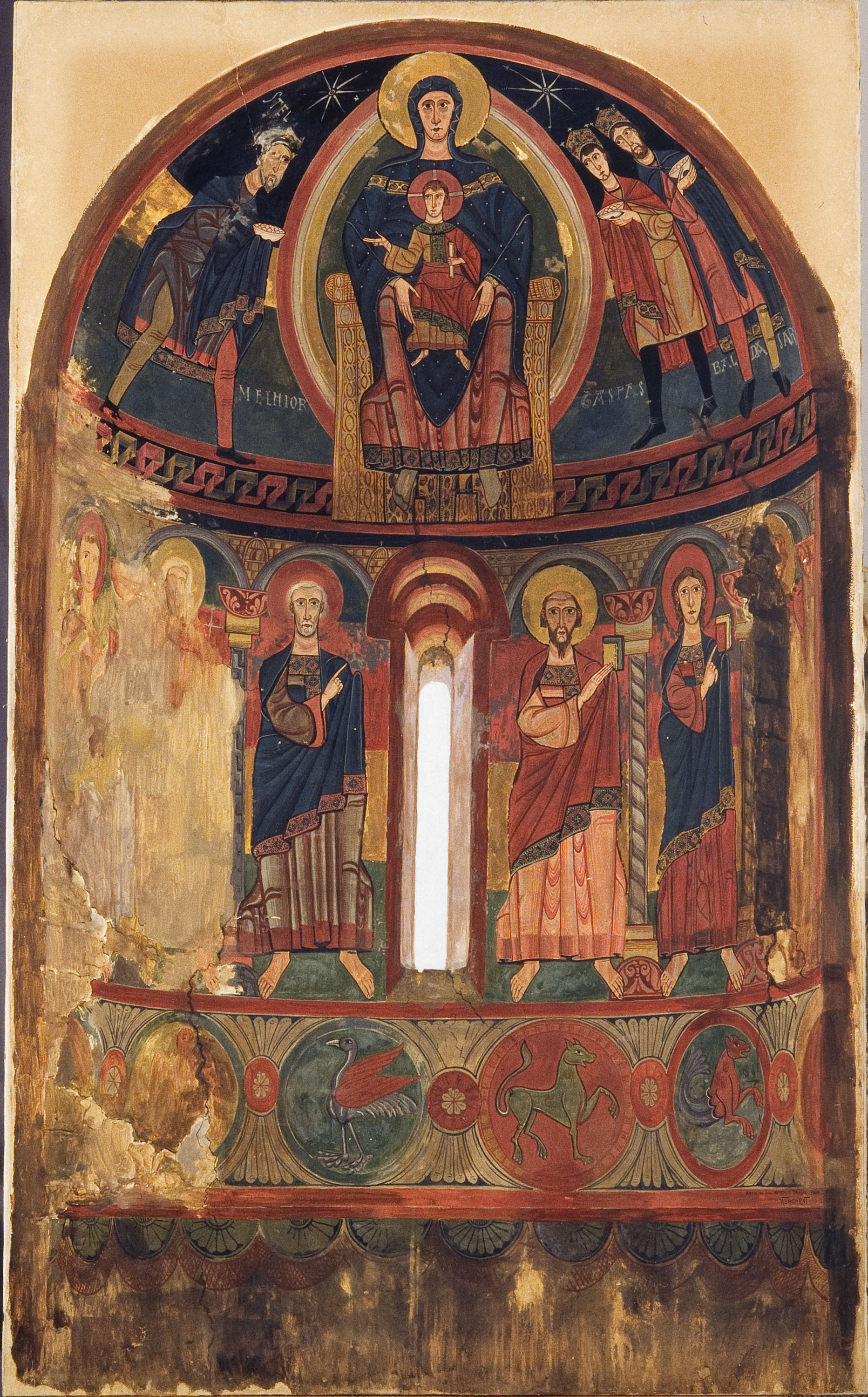image for: Joan Vallhonrat - Reproducció de les pintures de l'absis de Santa Maria de Taüll - 1909