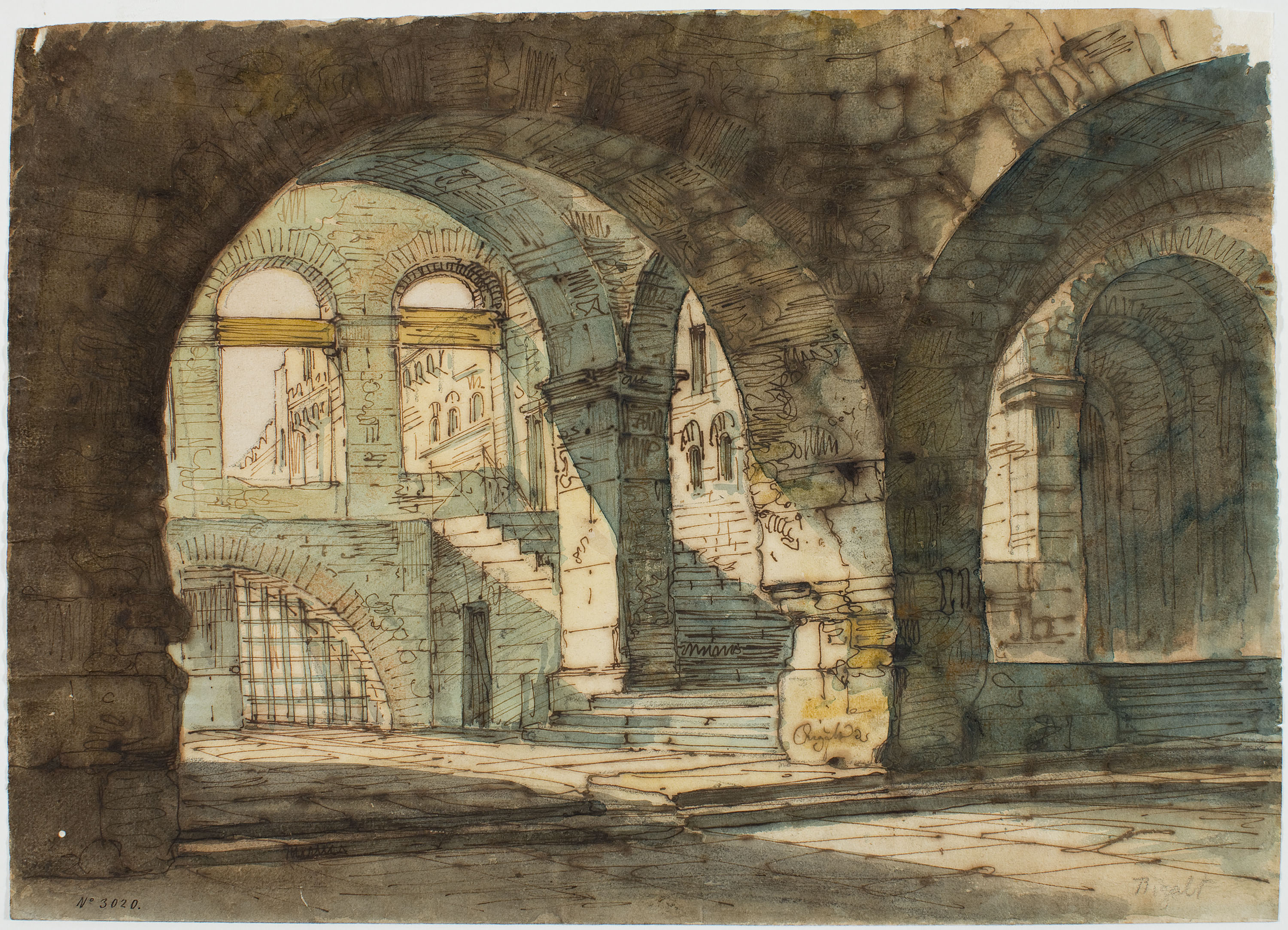 image for: Lluís Rigalt - Presó (escenografia) - Cap a 1850-1860