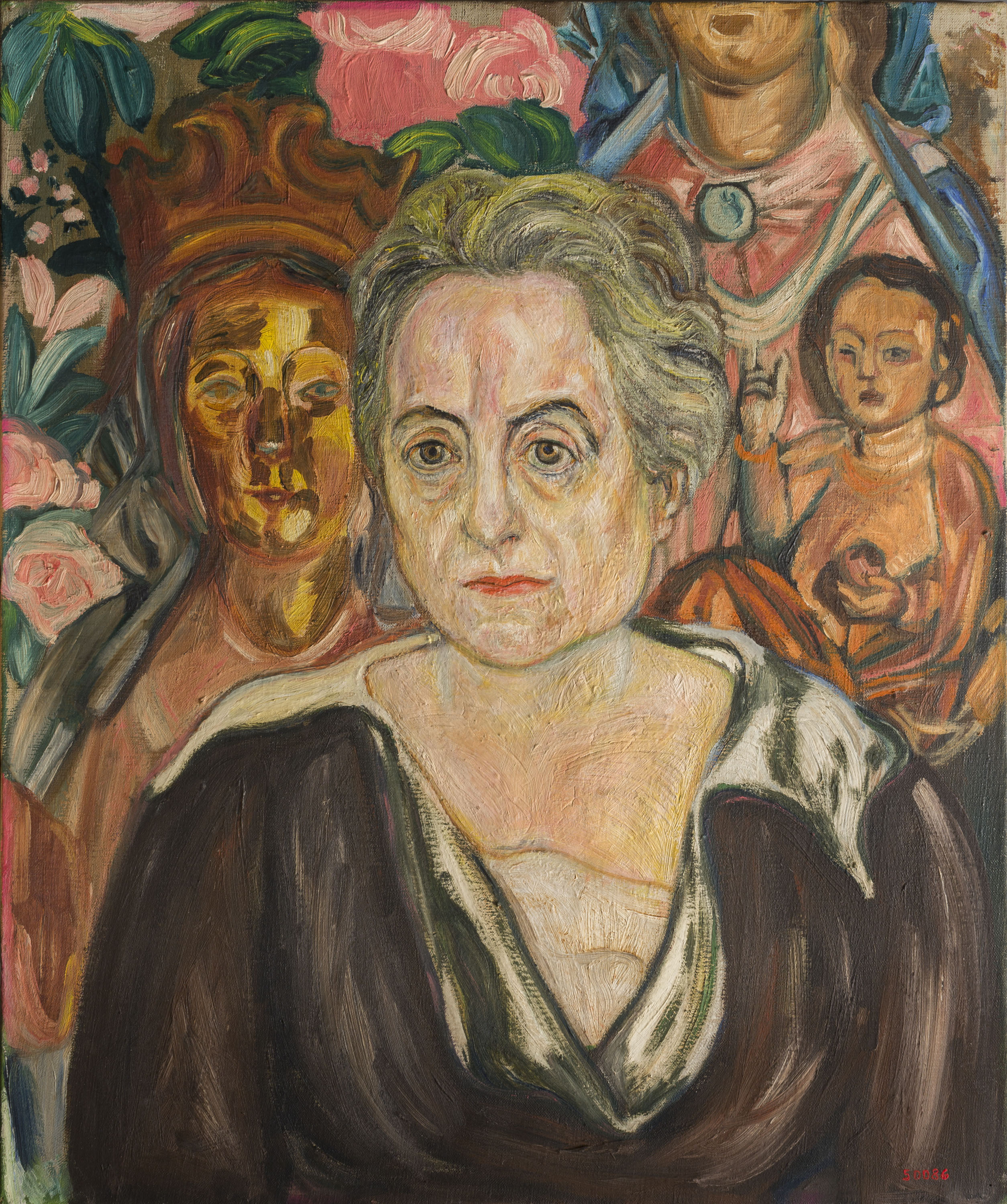 image for: Ismael Smith - Retrat de Mònica Marí, mare de l'artista - Cap a 1930-1940