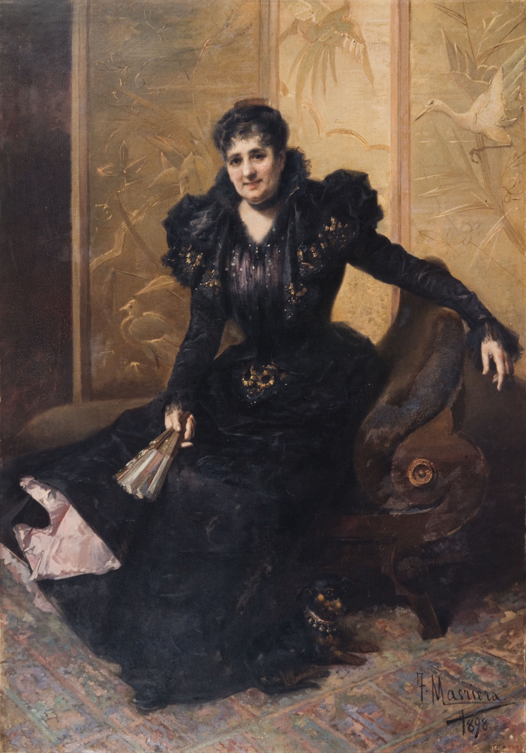 Francesc Masriera - Retrat de la meva dona - 1898 image for: Francesc Masriera - Retrat de la meva dona - 1898