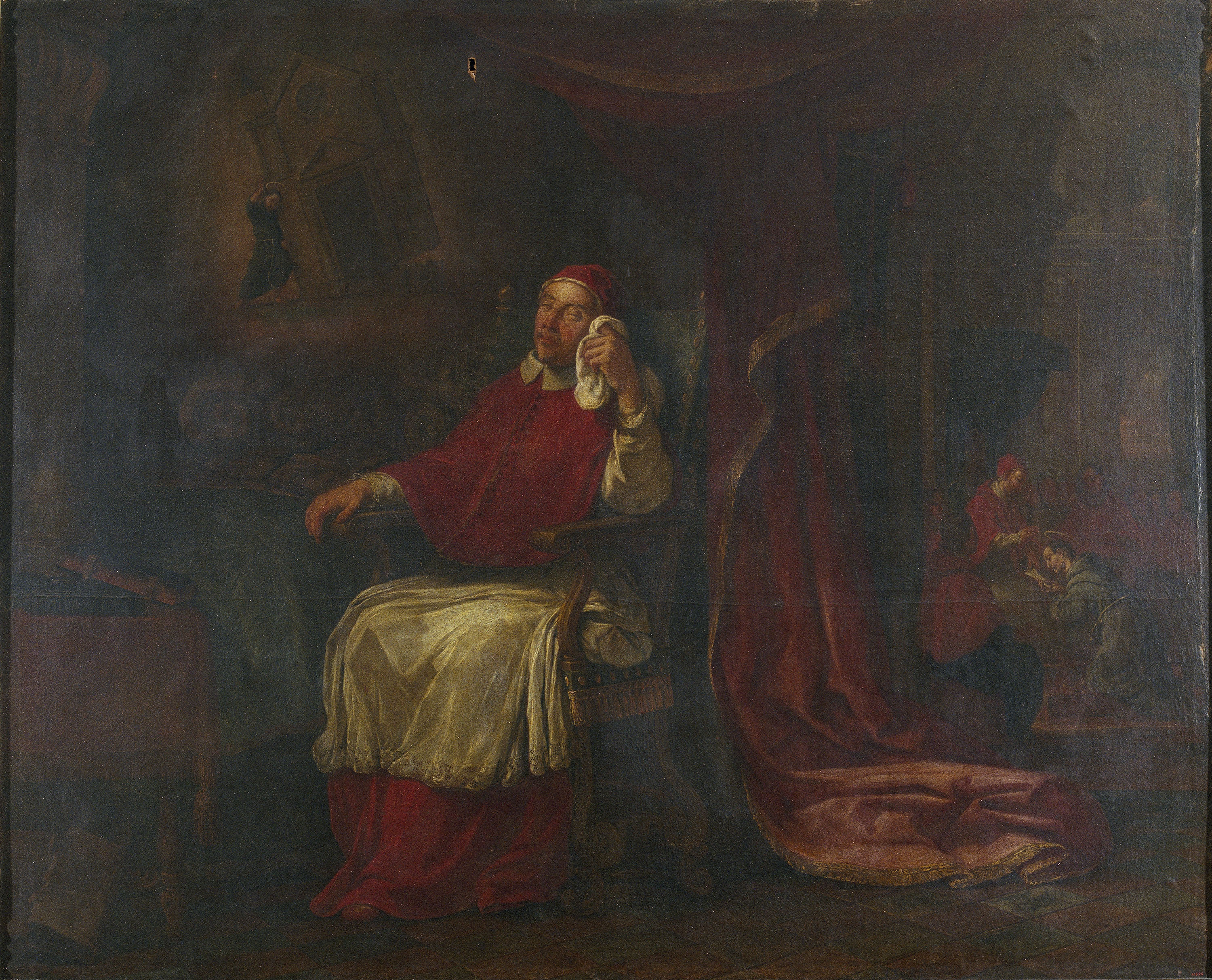 image for: Antoni Viladomat - La visió en somnis del papa Innocent III i la confirmació de la regla franciscana - Cap a 1729-1733