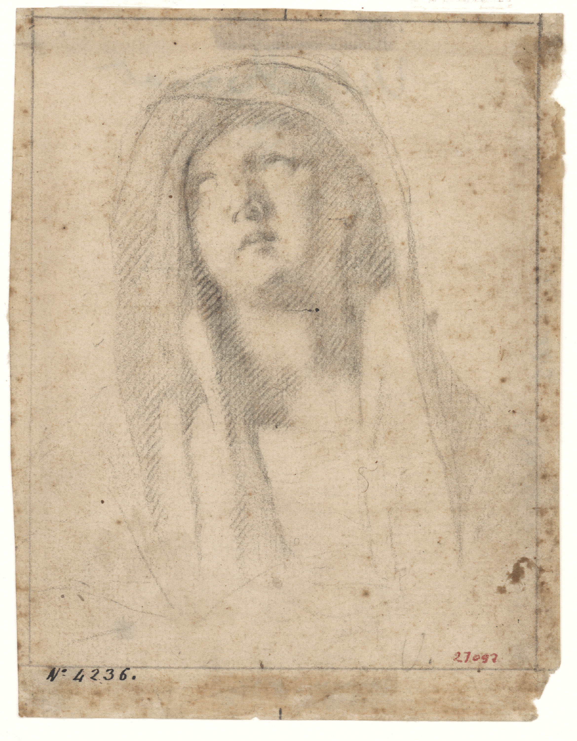image for: Antoni Viladomat - Estudi per a la «Pietat» del retaule de la capella dels Dolors de la basílica de Santa Maria de Mataró - Cap a 1727-1729