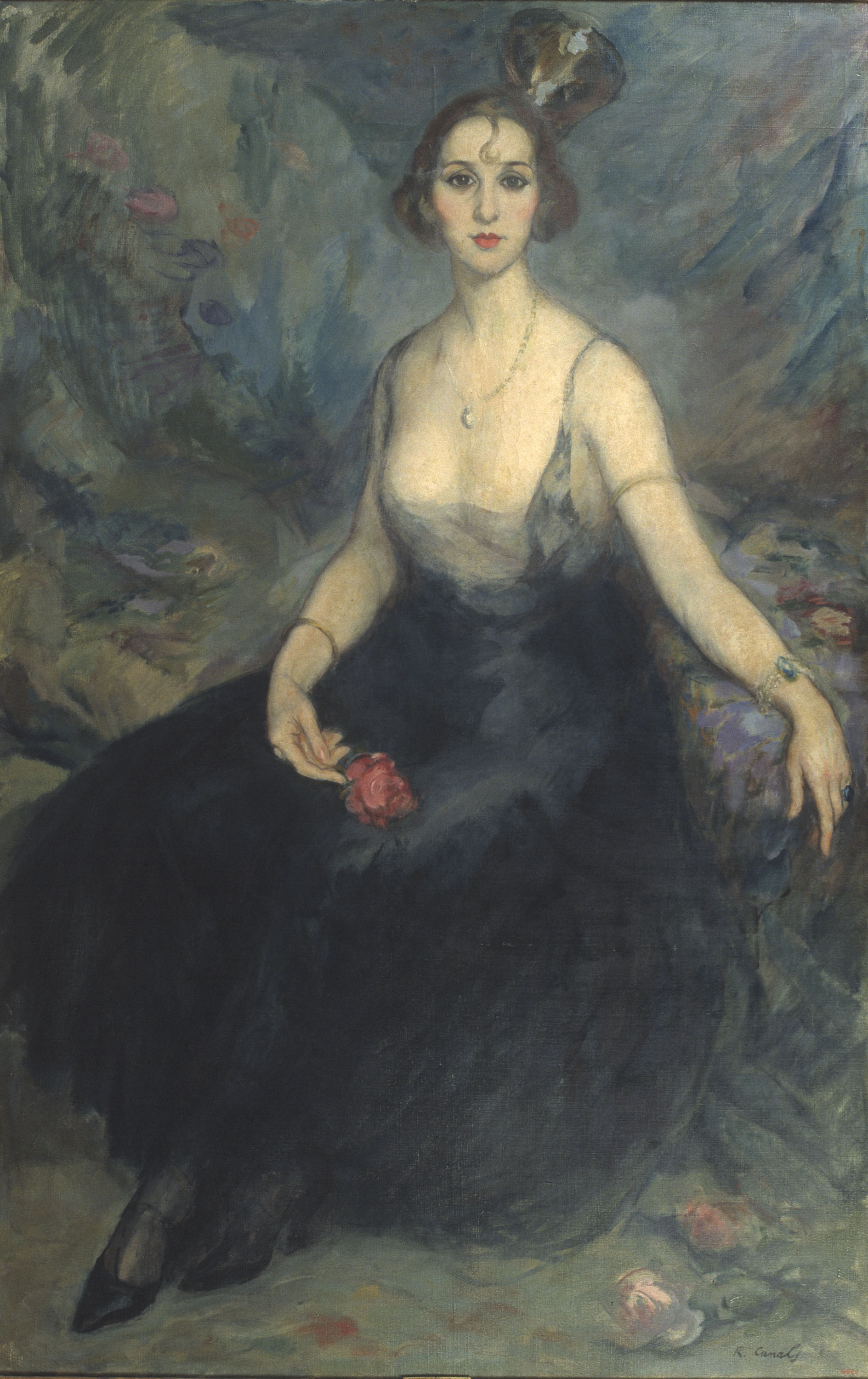 Ricard Canals - Retrat de Mado Minty - Cap a 1921 image for: Ricard Canals - Retrat de Mado Minty - Cap a 1921