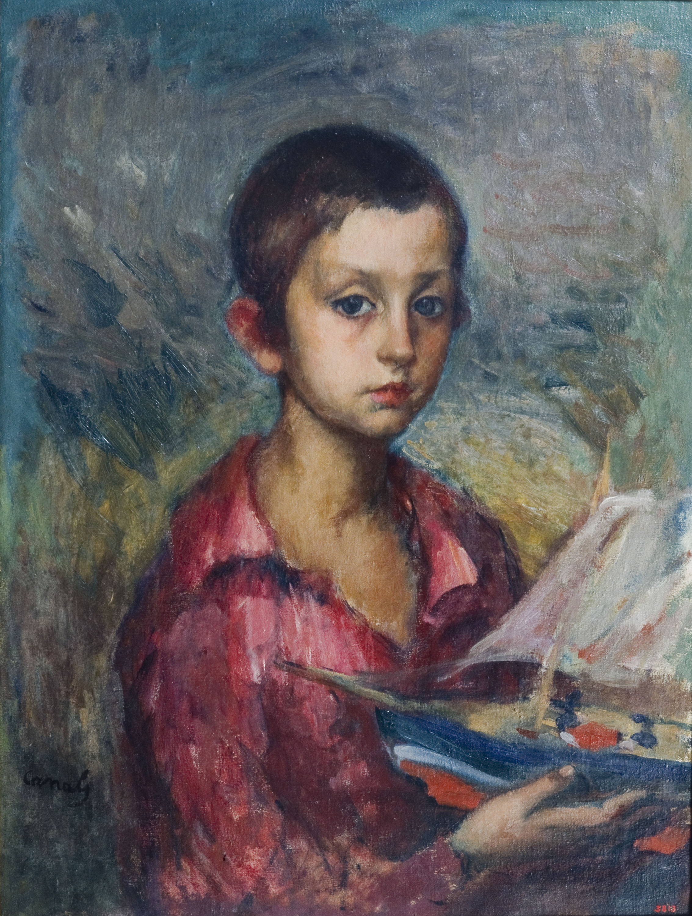 image for: Ricard Canals - Retrat de Ricard, fill de l'artista - Cap a 1915