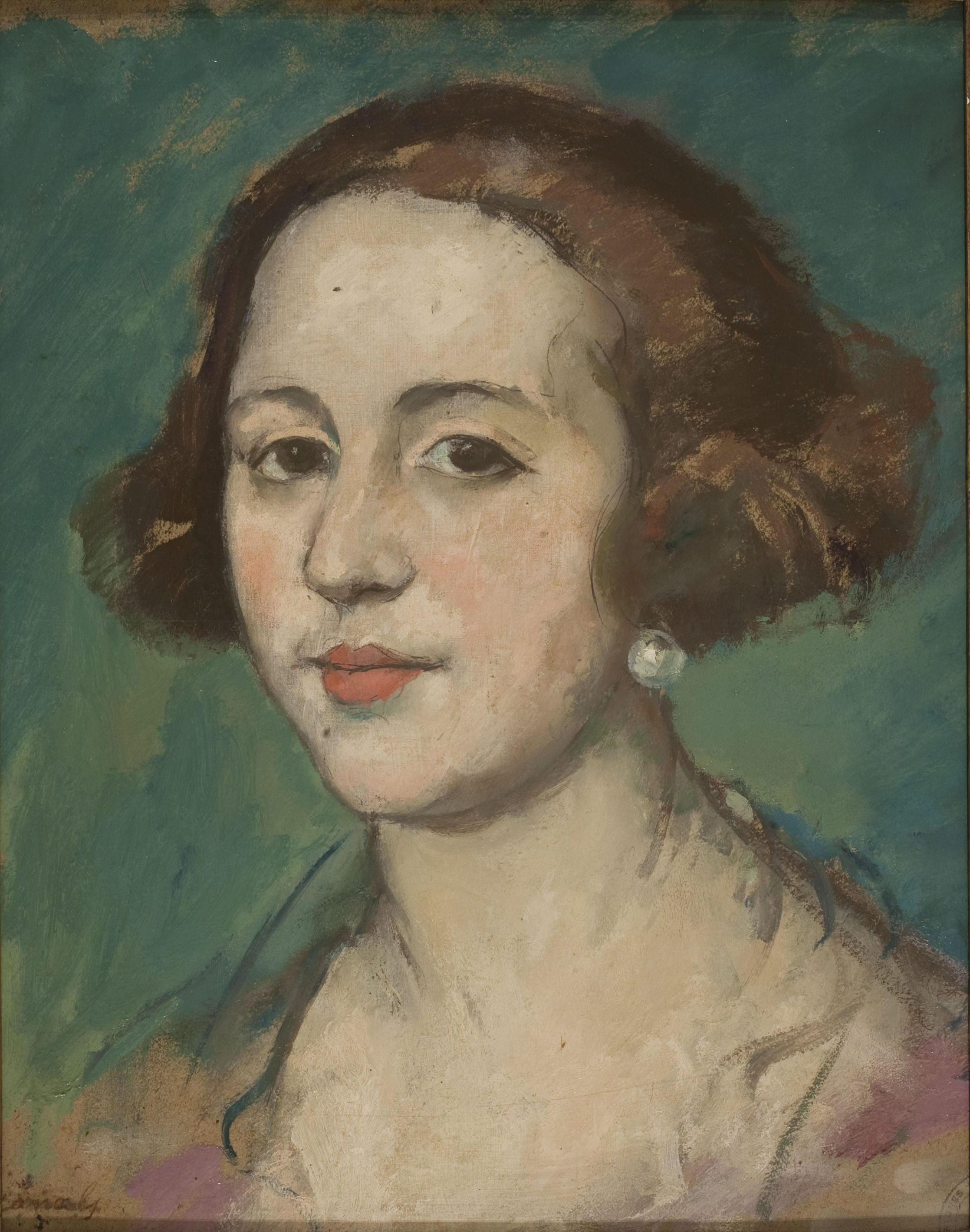 Ricard Canals - Retrat d'Isabel Escalada - Cap a 1928 image for: Ricard Canals - Retrat d'Isabel Escalada - Cap a 1928