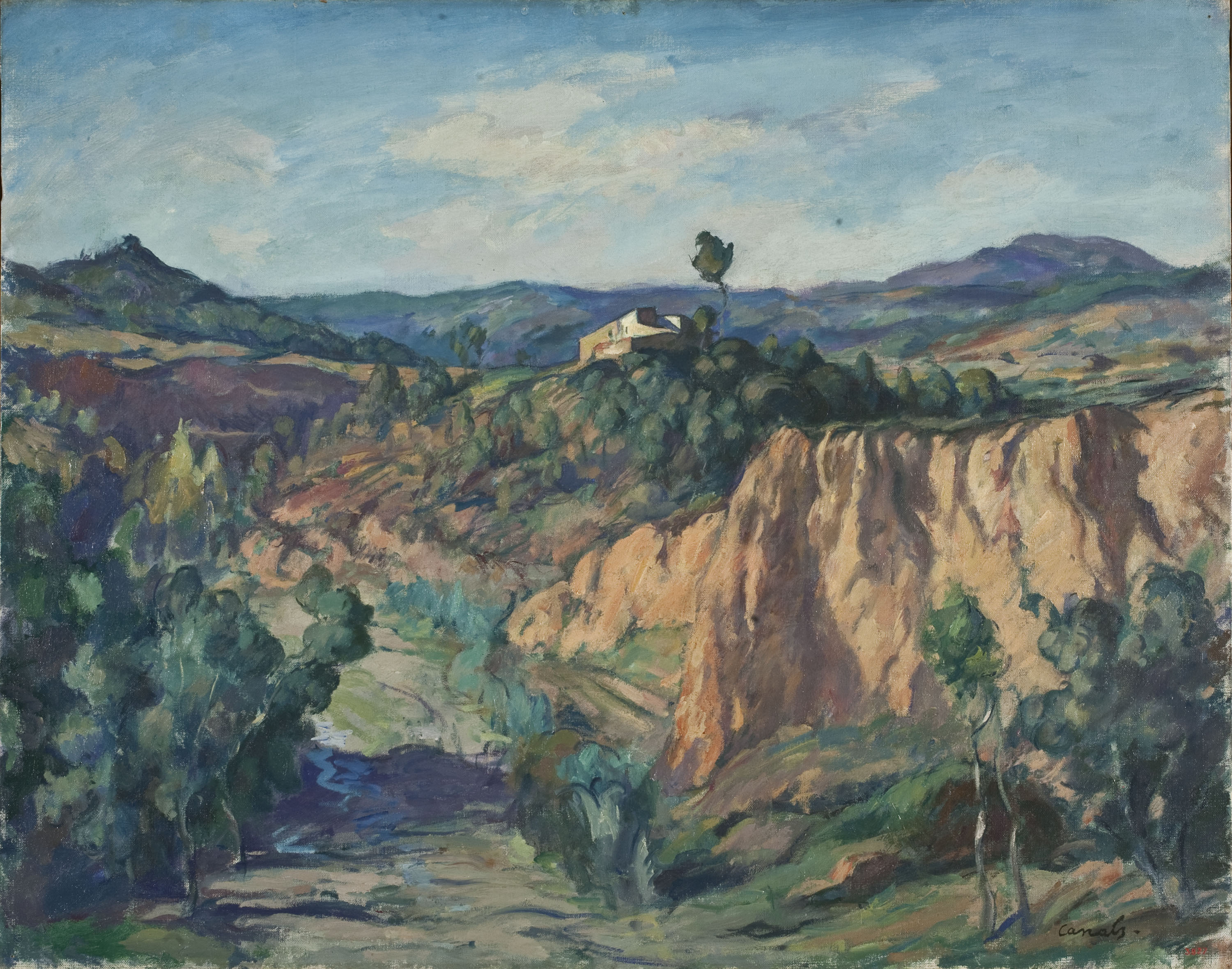 image for: Ricard Canals - Paisatge amb torrent (Piera) - Cap a 1920