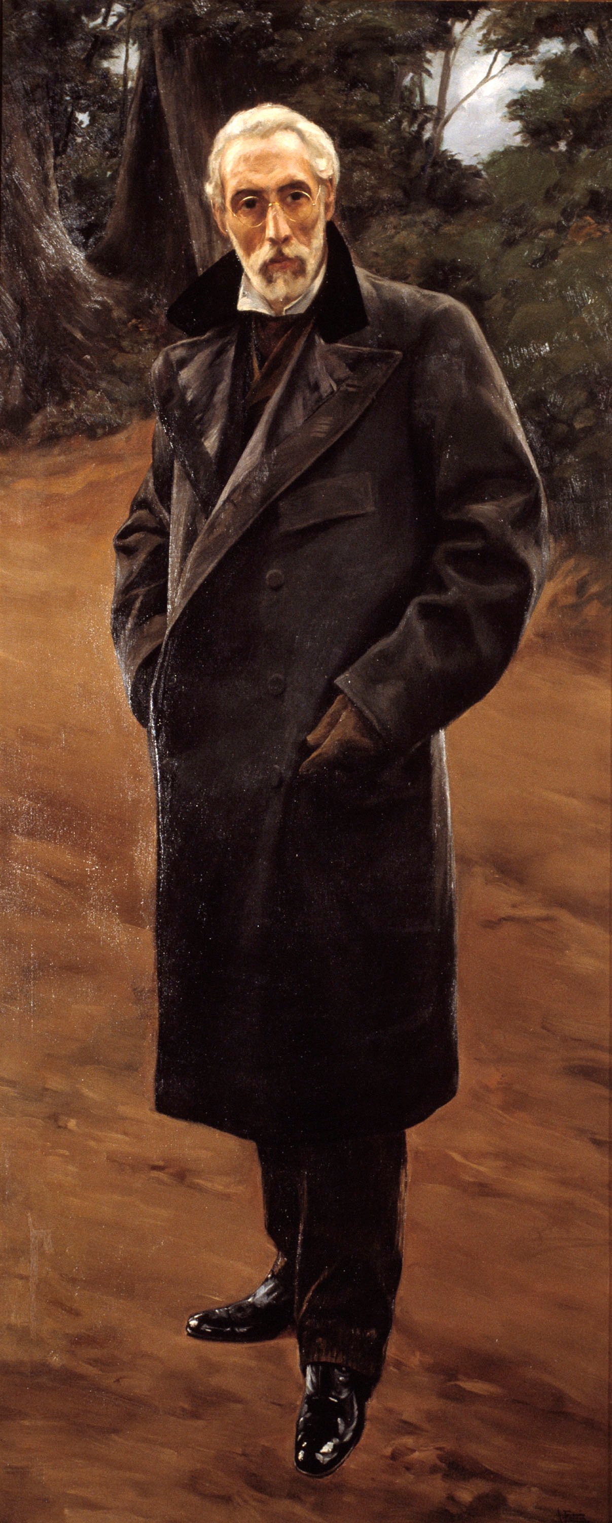image for: Antoni Fabrés - Autoretrat - Cap a 1920