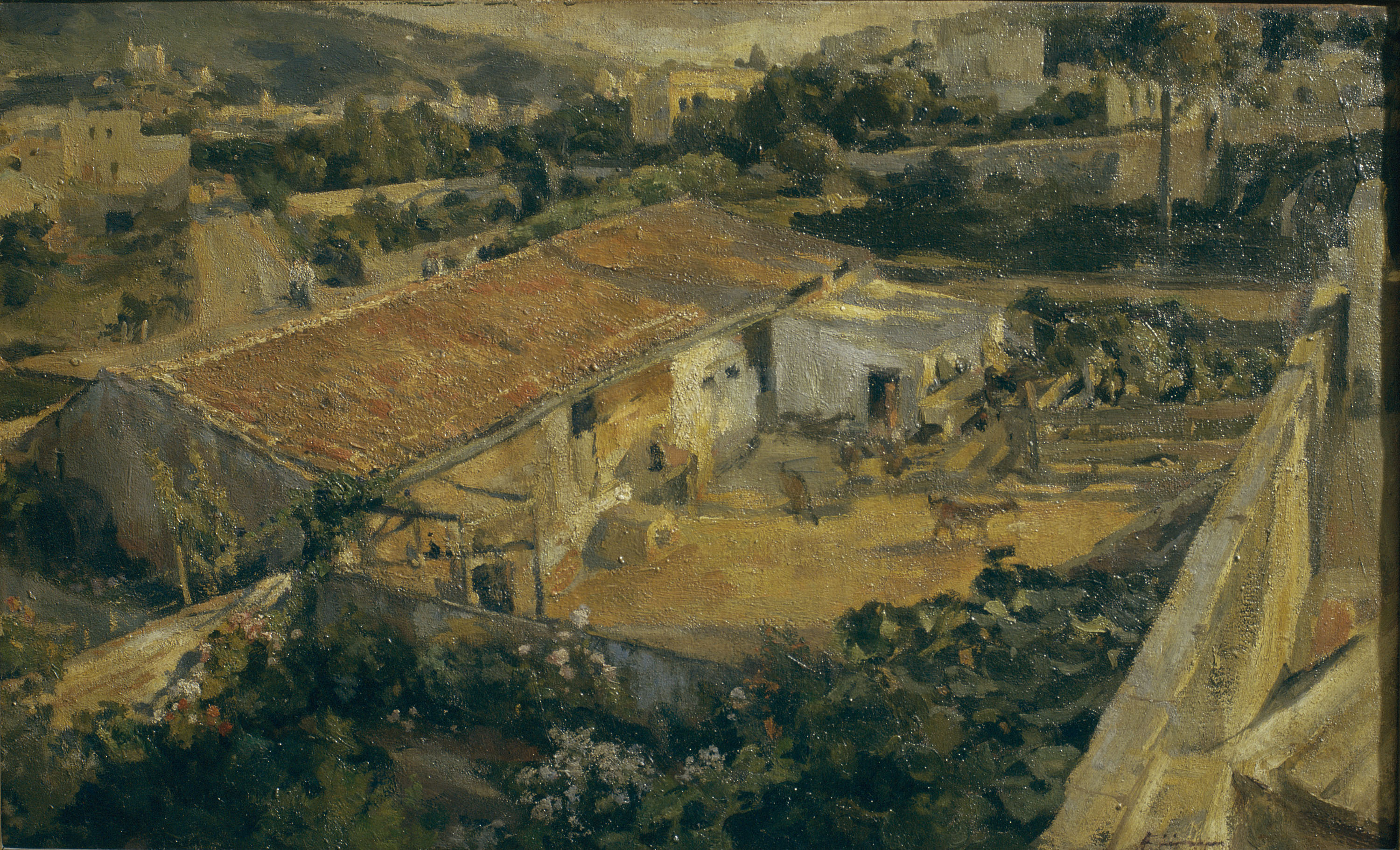 image for: Francesc Gimeno - Corral amb cabres - Barcelona, cap a 1889-1899