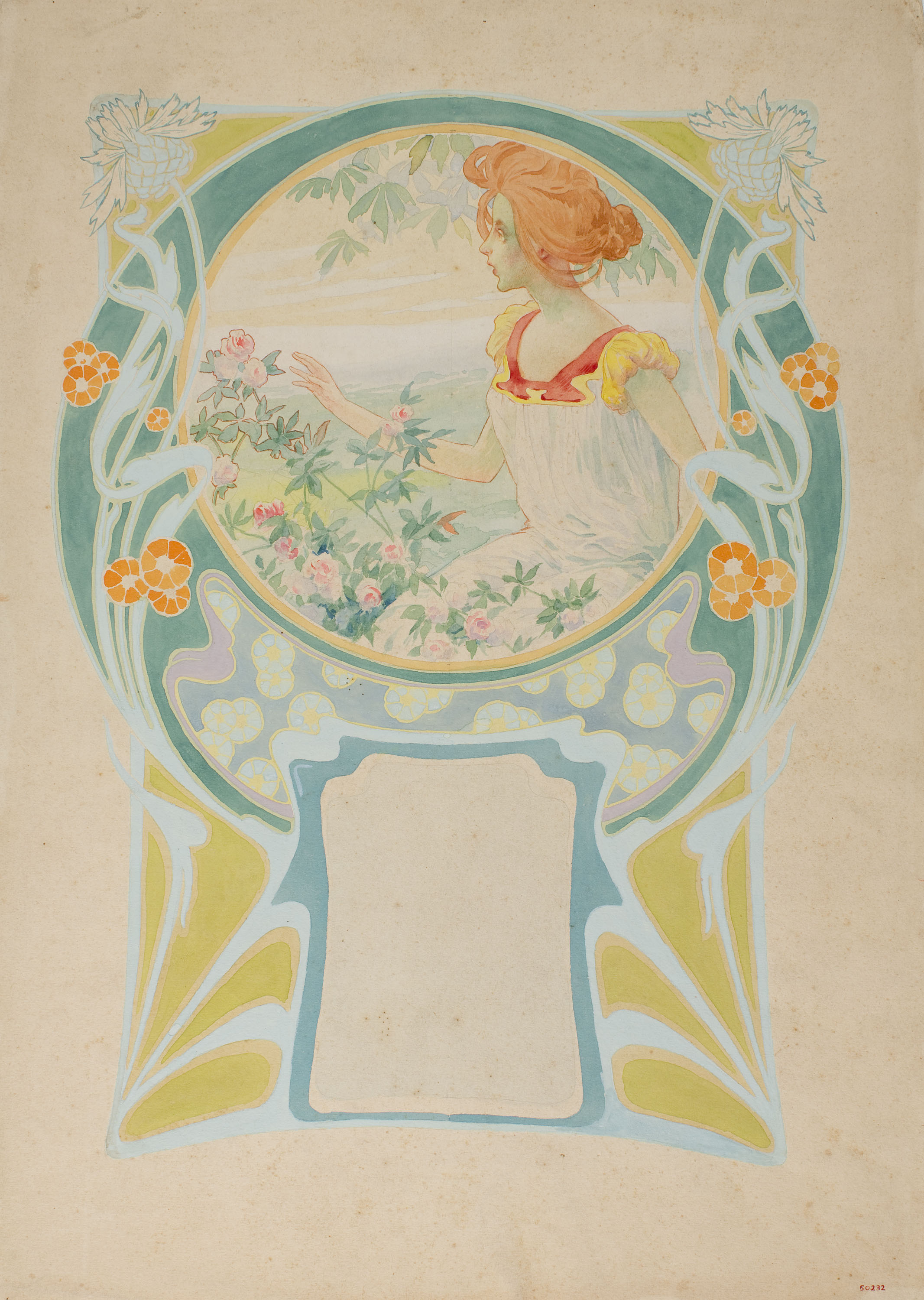 Josep Guardiola Bonet - Projecte per a un calendari - Cap a 1890-1900 image for: Josep Guardiola Bonet - Projecte per a un calendari - Cap a 1890-1900