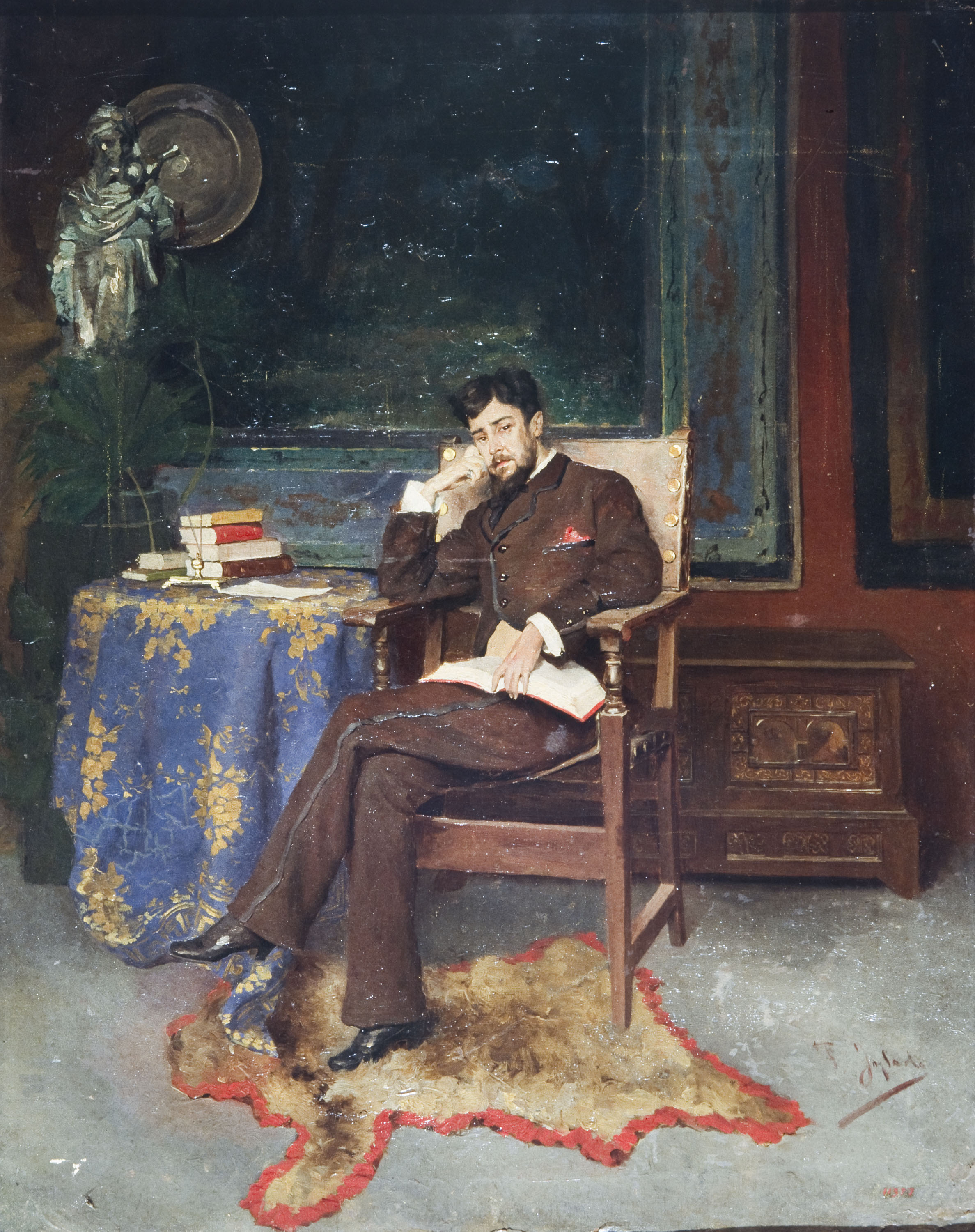 image for: Francesc Inglada - Retrat de Pompeu Gener - Cap a 1880-1890