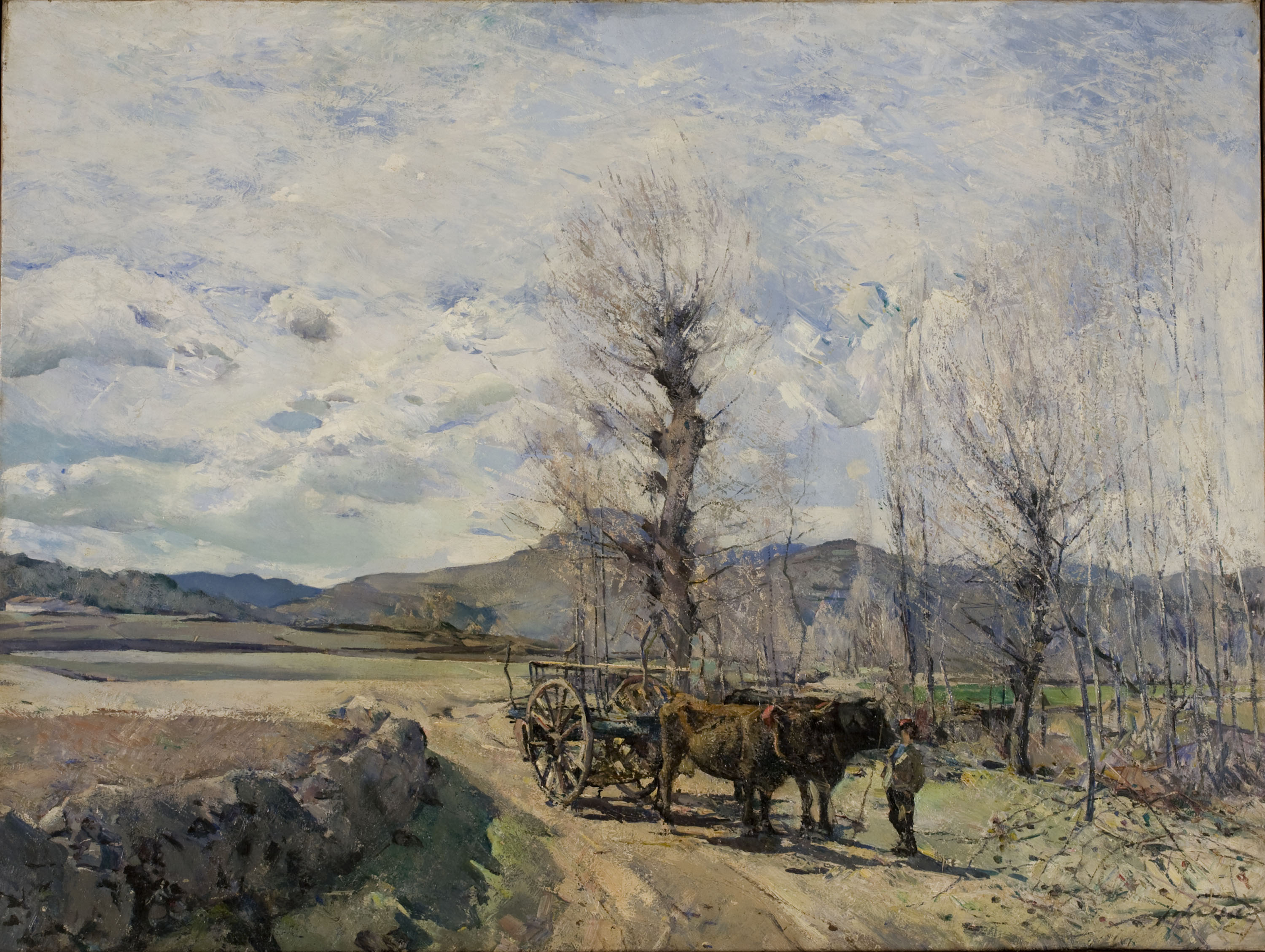 image for: Ignasi Mallol - Paisatge amb carreta de bous - Cap a 1926