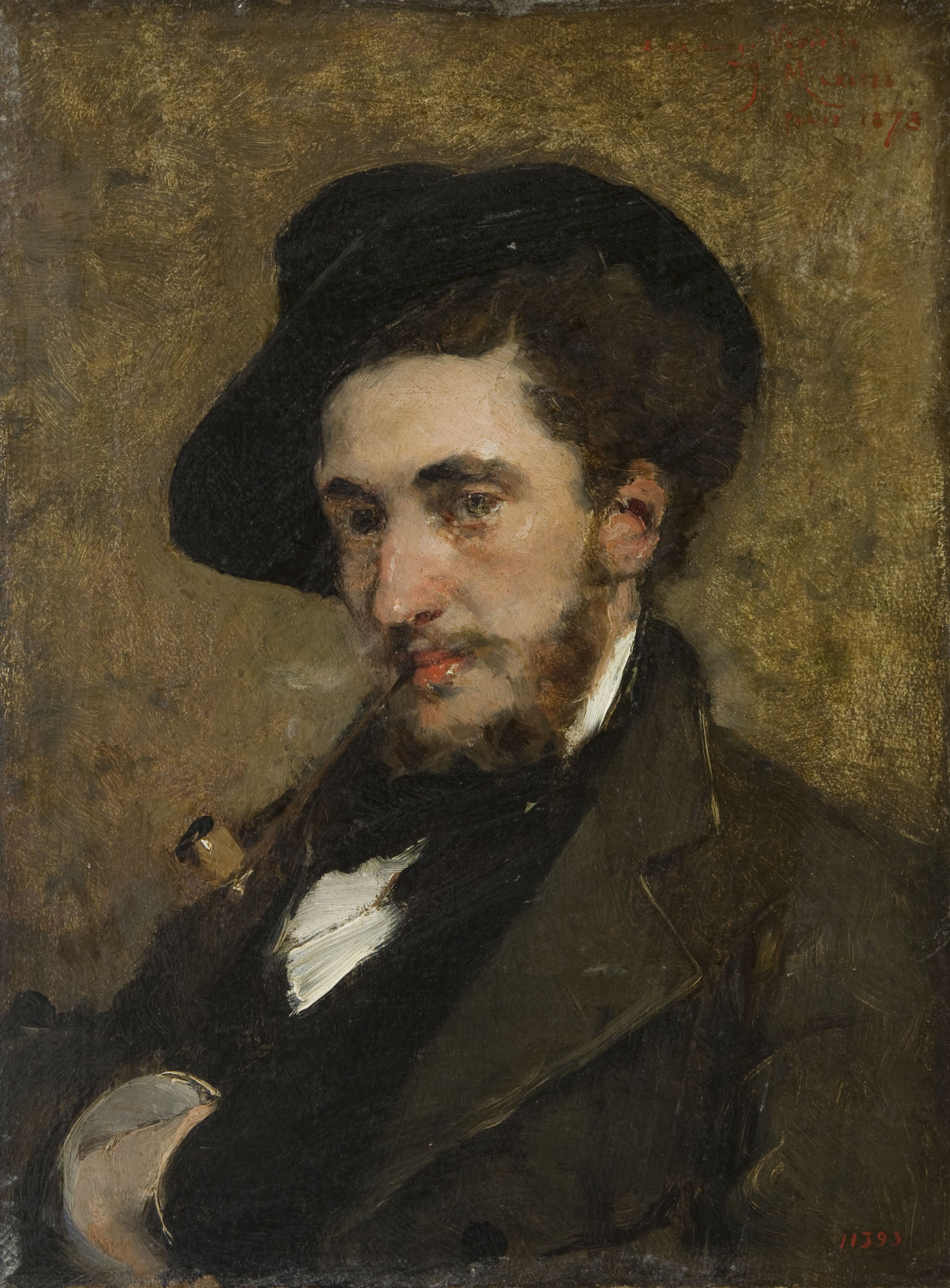 image for: Francesc Miralles - Retrat del pianista Carles Gumersind Vidiella - 1878