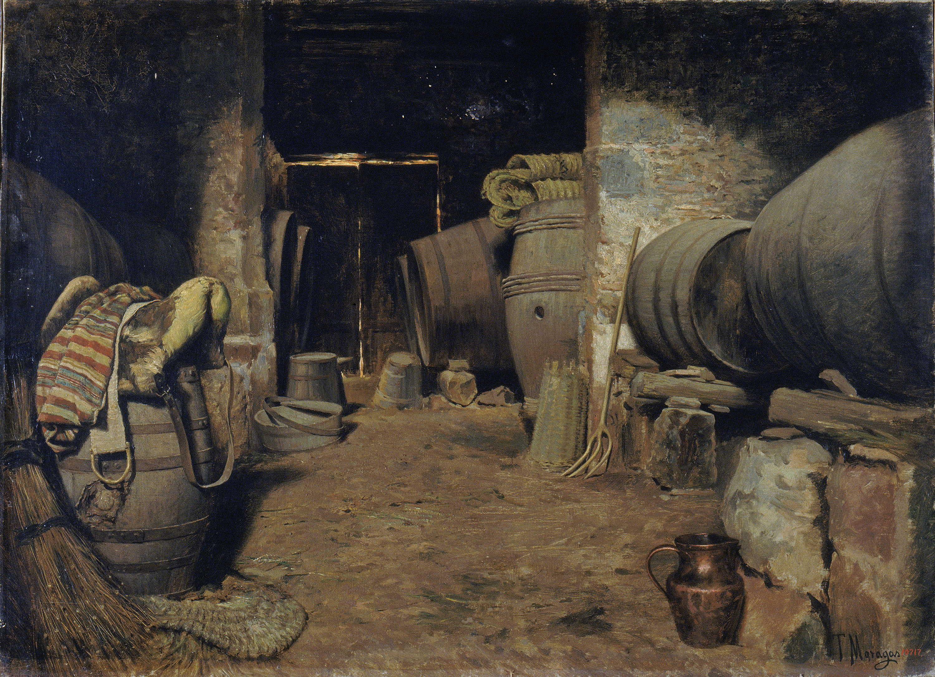 image for: Tomàs Moragas - Interior de celler - Cap a 1871