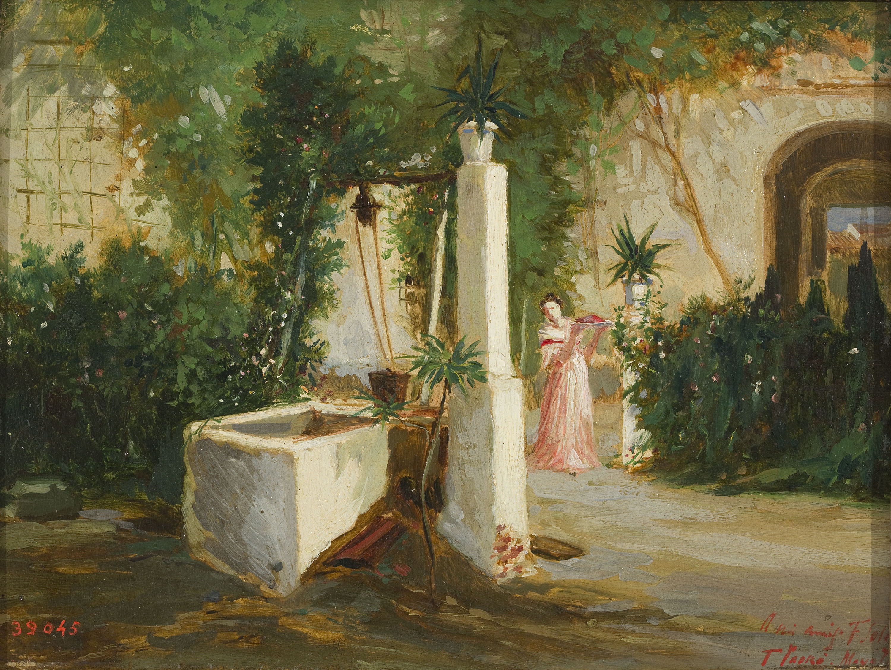 image for: Tomàs Padró - Hort amb pou - 1876