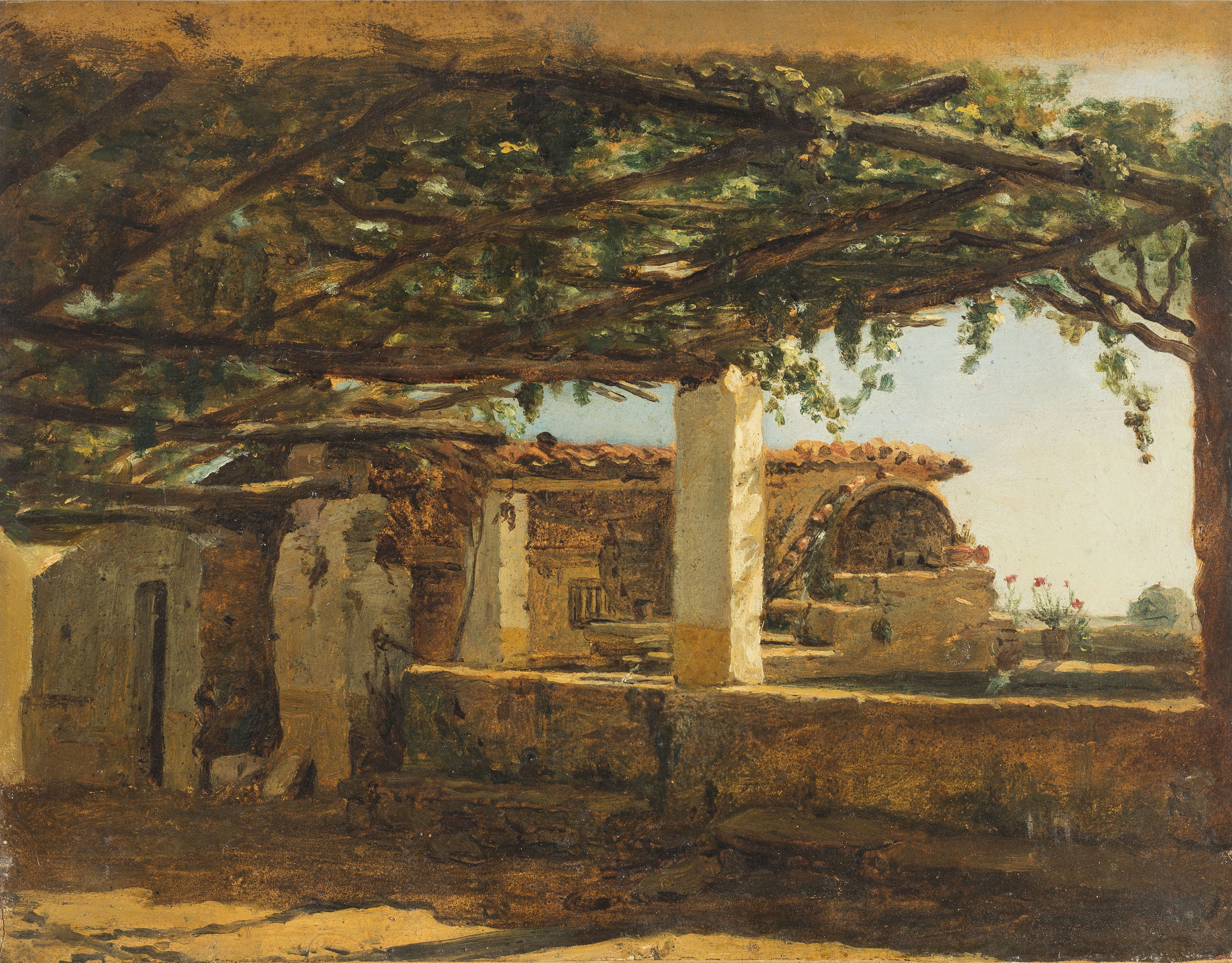image for: Francesc Jubany - Pèrgola amb emparrat - Cap a 1851-1852