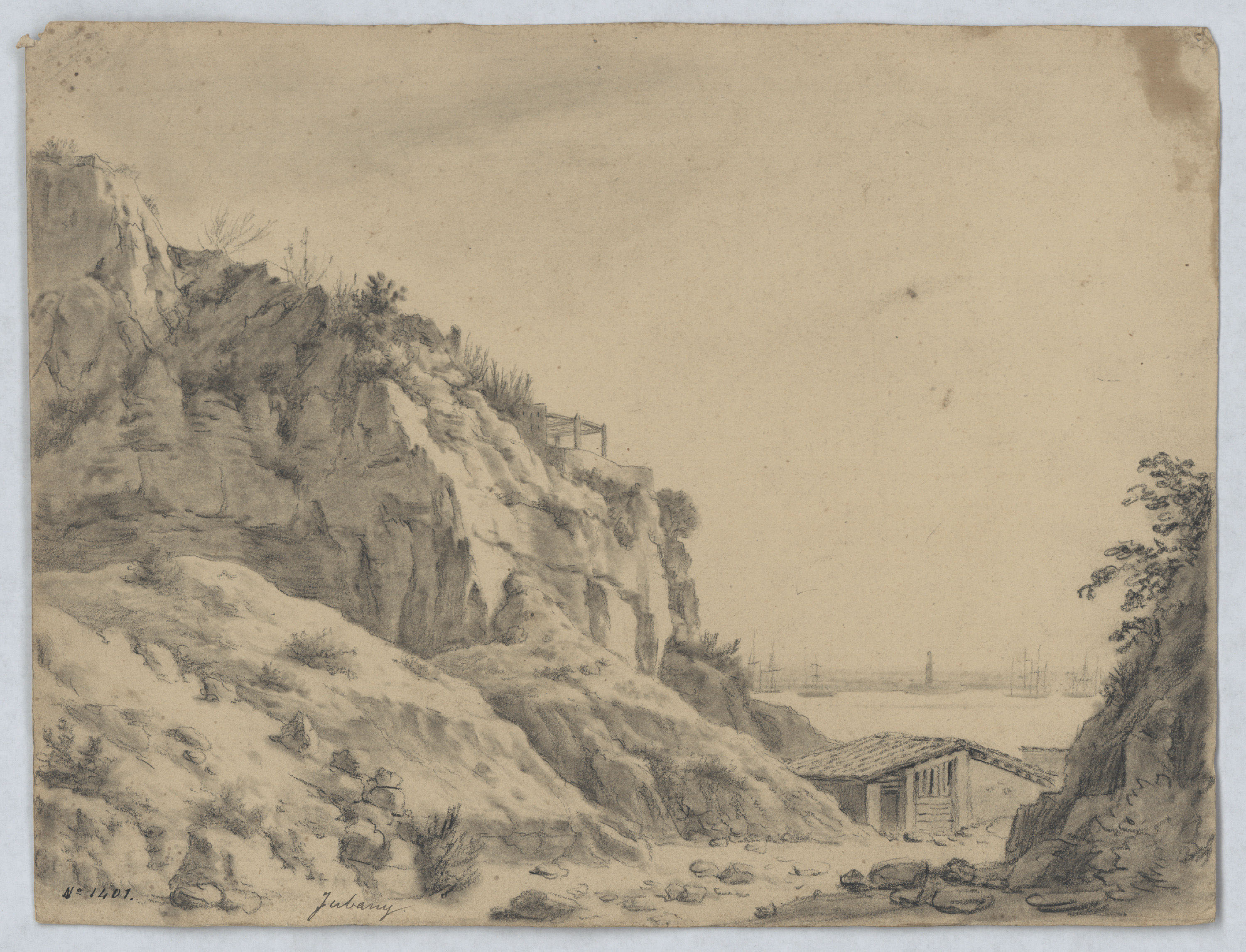 image for: Francesc Jubany - Les penyes de Miramar (Barcelona) - Cap a 1830-1850