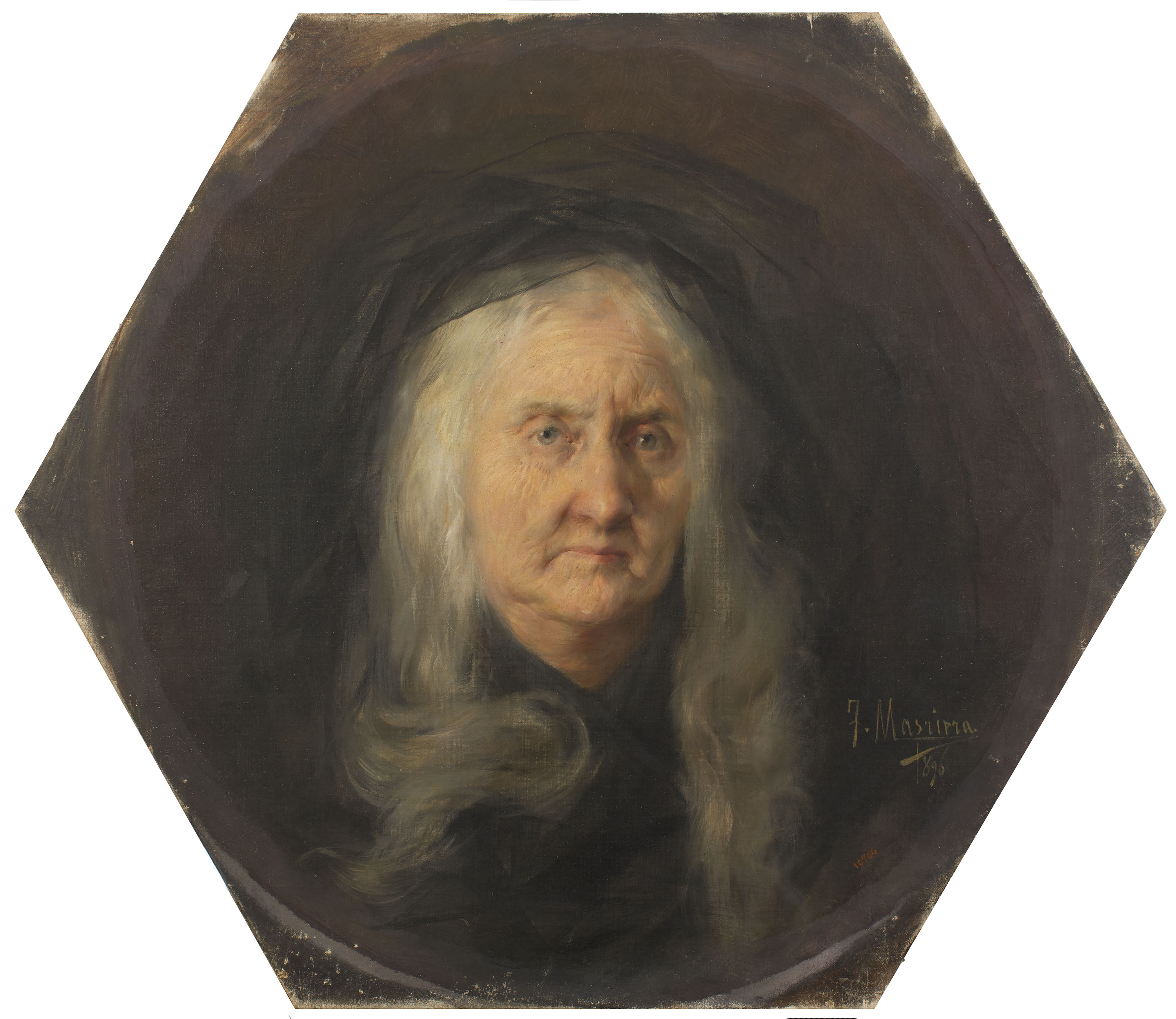 image for: Francesc Masriera - Retrat de la senyora Montaner, mare política de l'artista - 1896