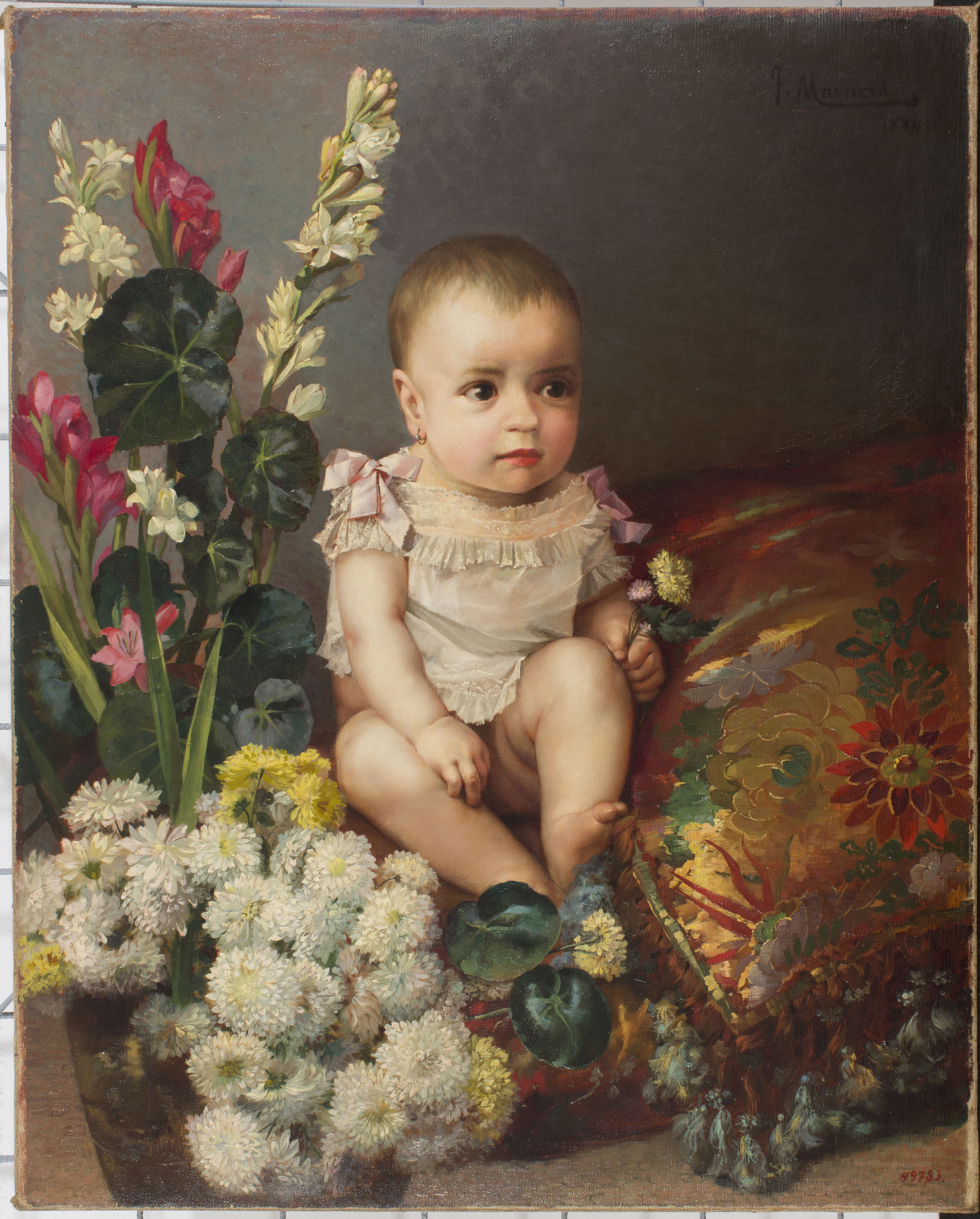 image for: Francesc Masriera - Retrat de nena - 1884