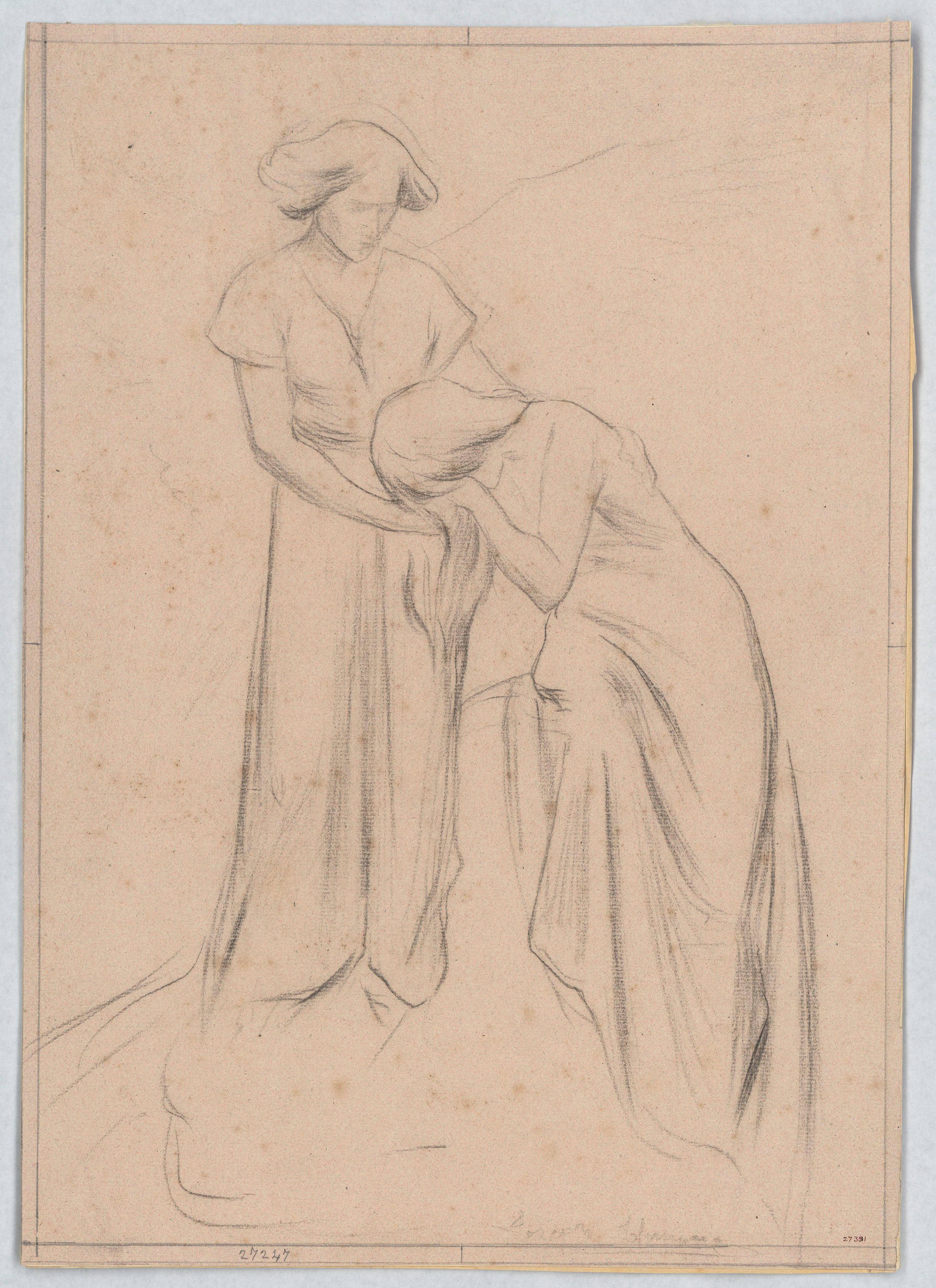 image for: Josep Llimona - Estudi per a l'escultura funerària «La fe consolant el dolor» (panteó Maristany, el Masnou) - Cap a 1901