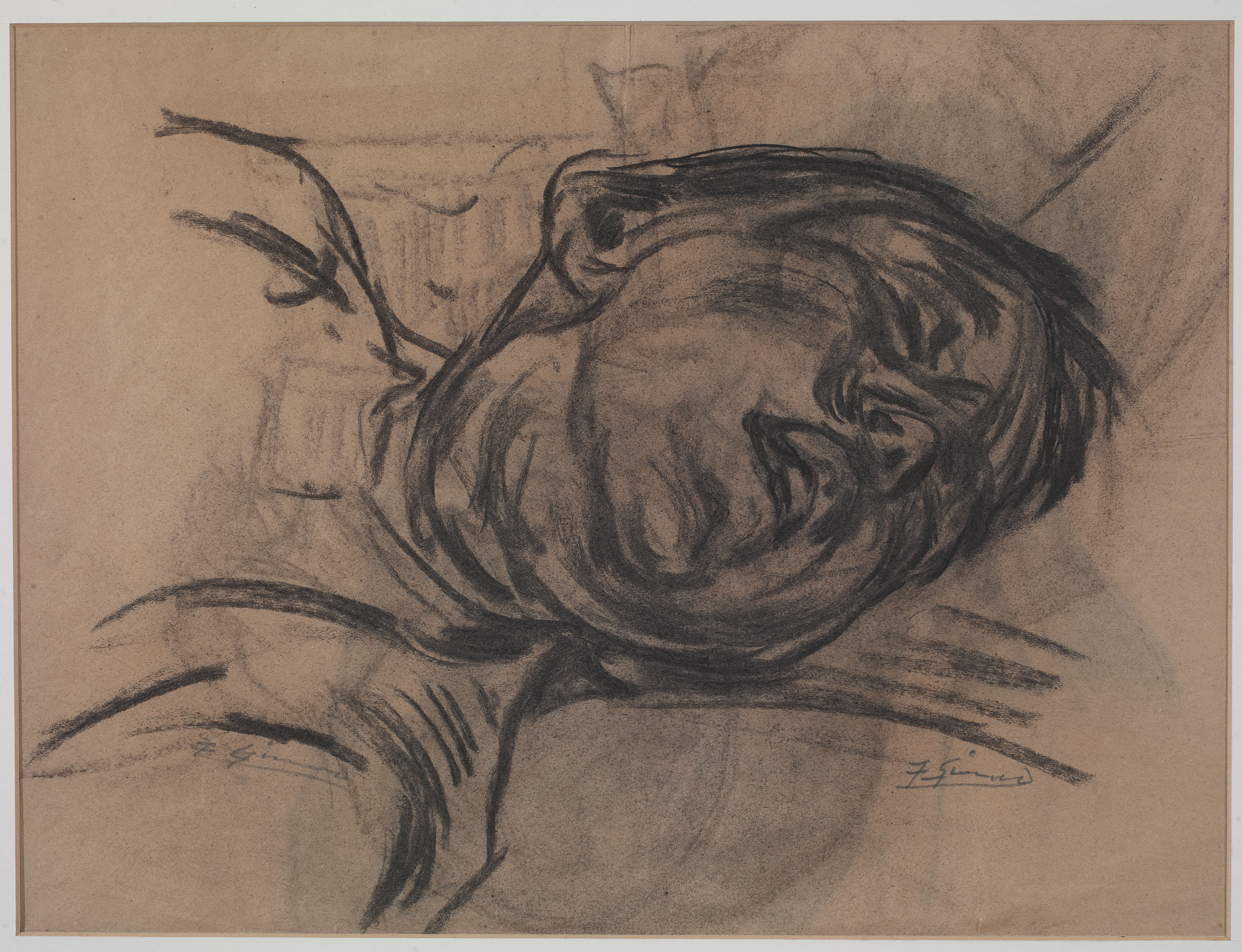 image for: Francesc Gimeno - El son (anvers) / Nu femení (revers) - Cap a 1899-1900