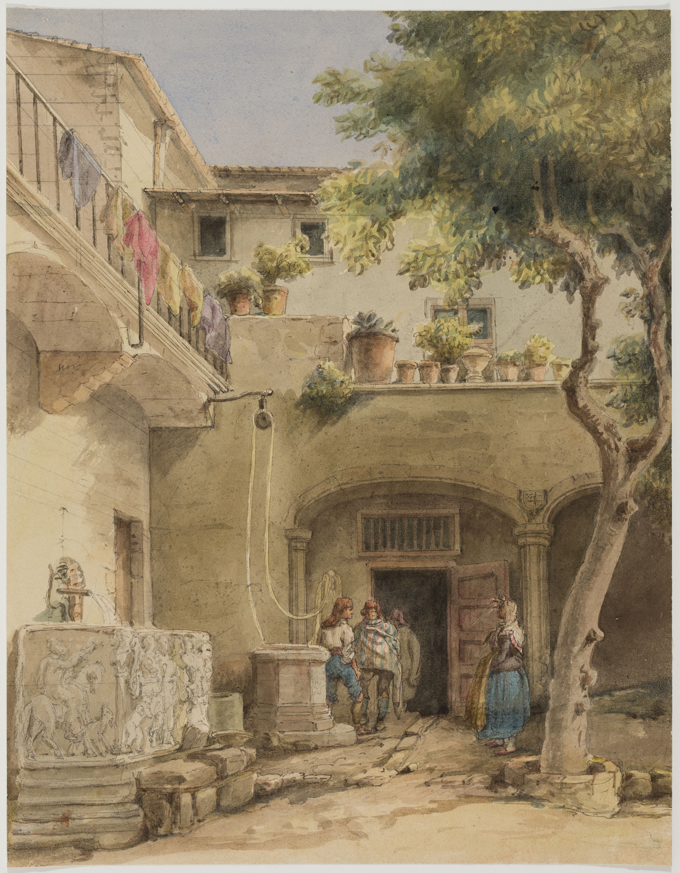 image for: Adolphe Hedwige Alphonse Delamare - Pati de la Casa de l’Ardiaca - 23 d’agost de 1827