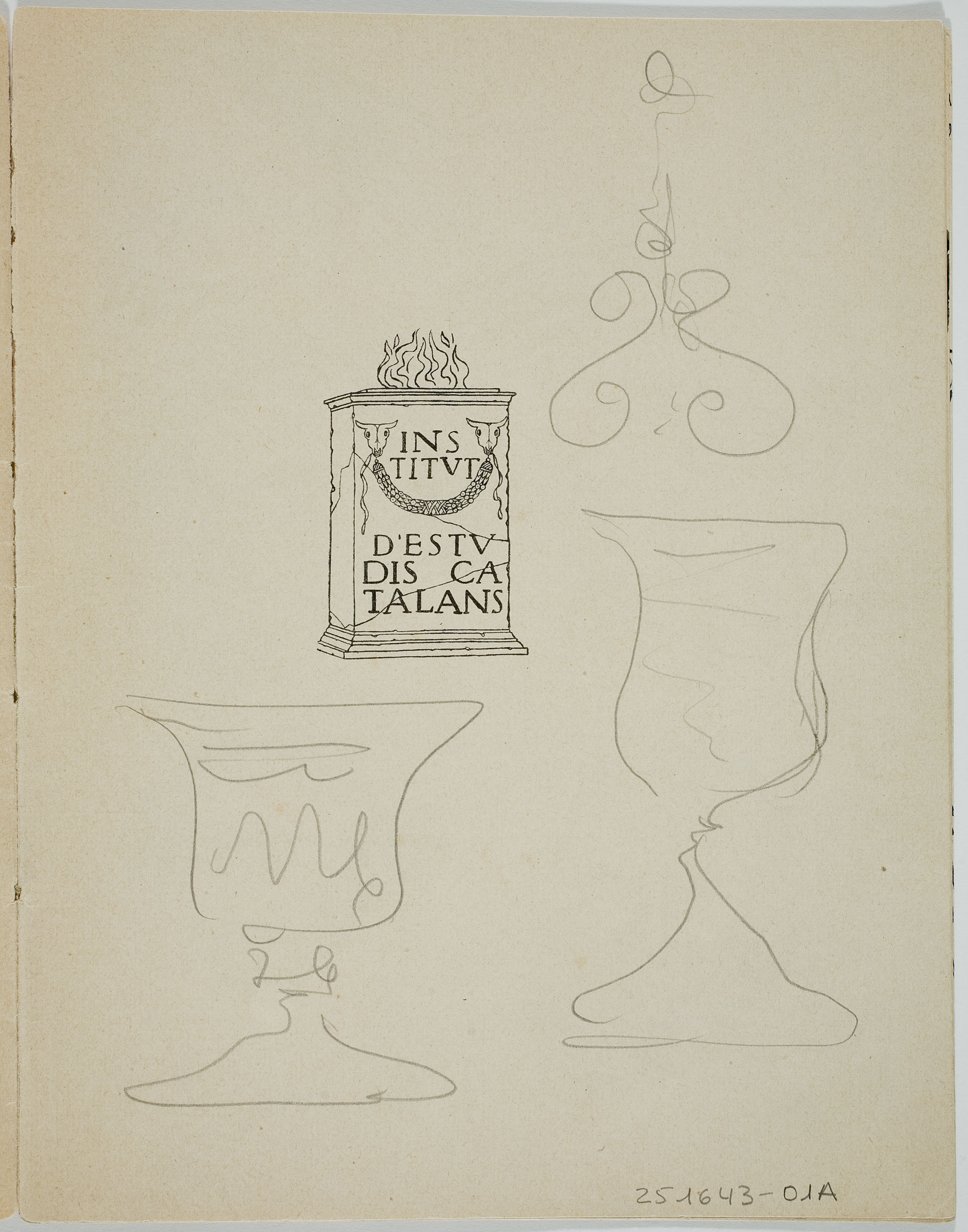 image for: Ismael Smith - Caricatures al «Dictamen-acord de constitució. Reglament interior» de l’Institut d’Estudis Catalans, de 1907 - 1907 [5]