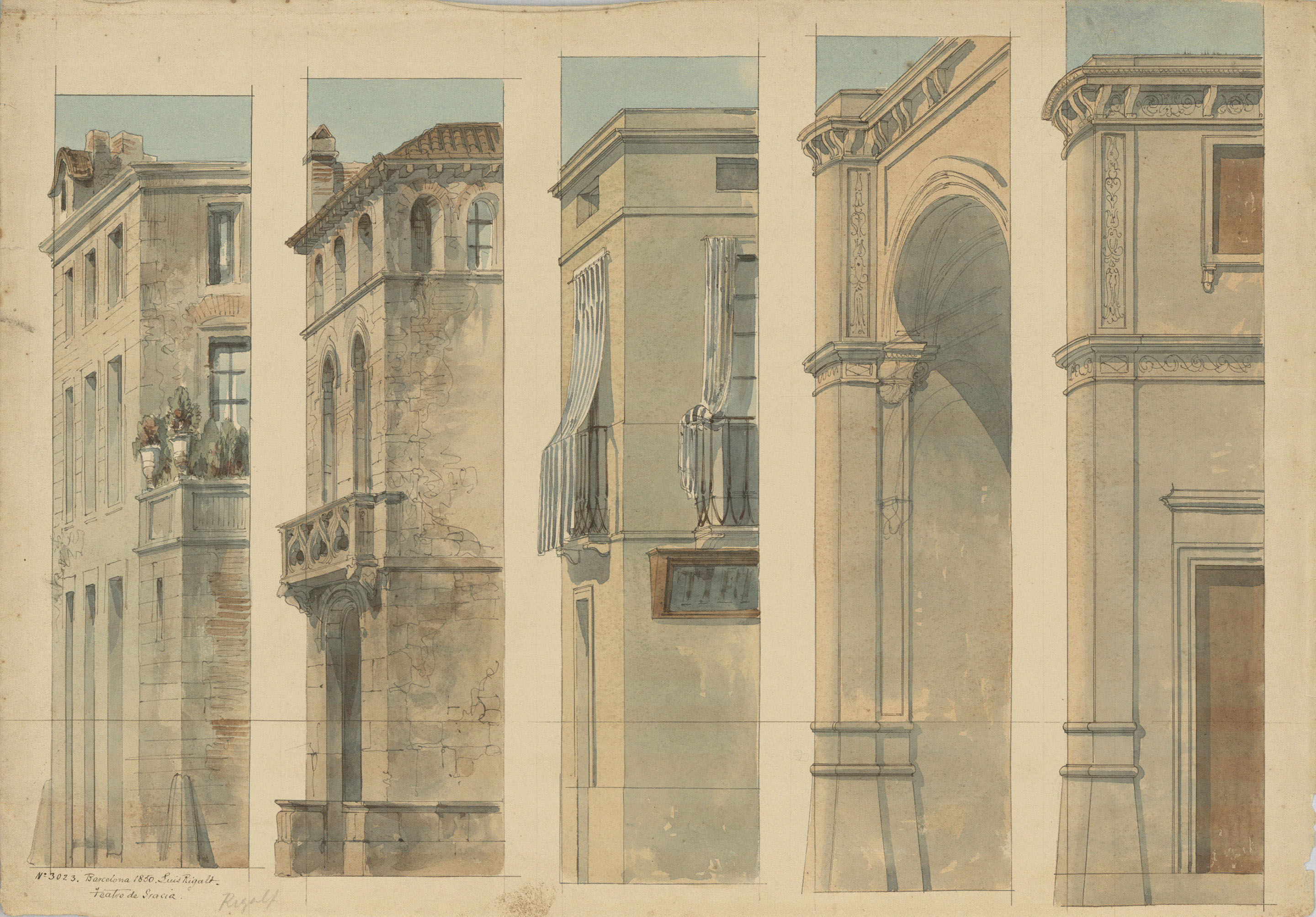 image for: Lluís Rigalt - Teatre de Gràcia (escenografia) - 1850