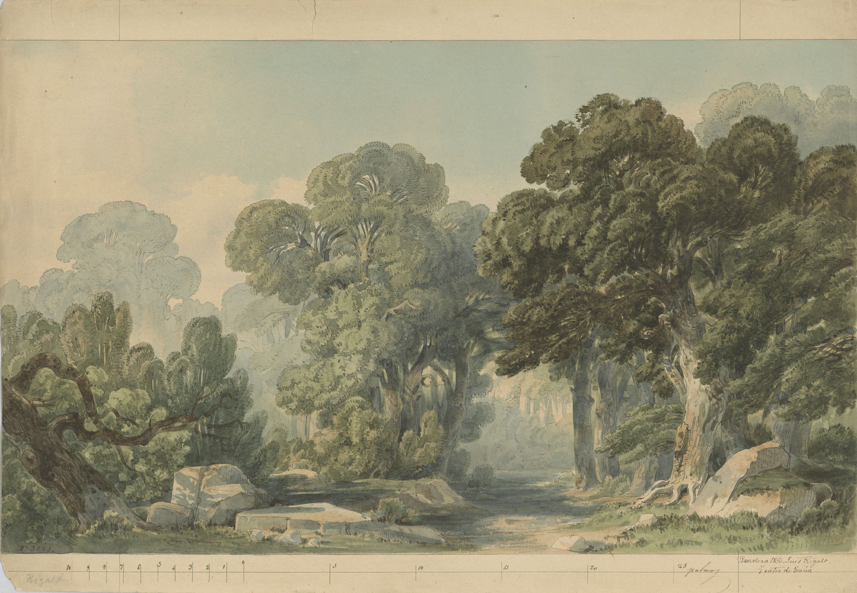 Lluís Rigalt - Teatre de Gràcia (escenografia) - 1850 image for: Lluís Rigalt - Teatre de Gràcia (escenografia) - 1850