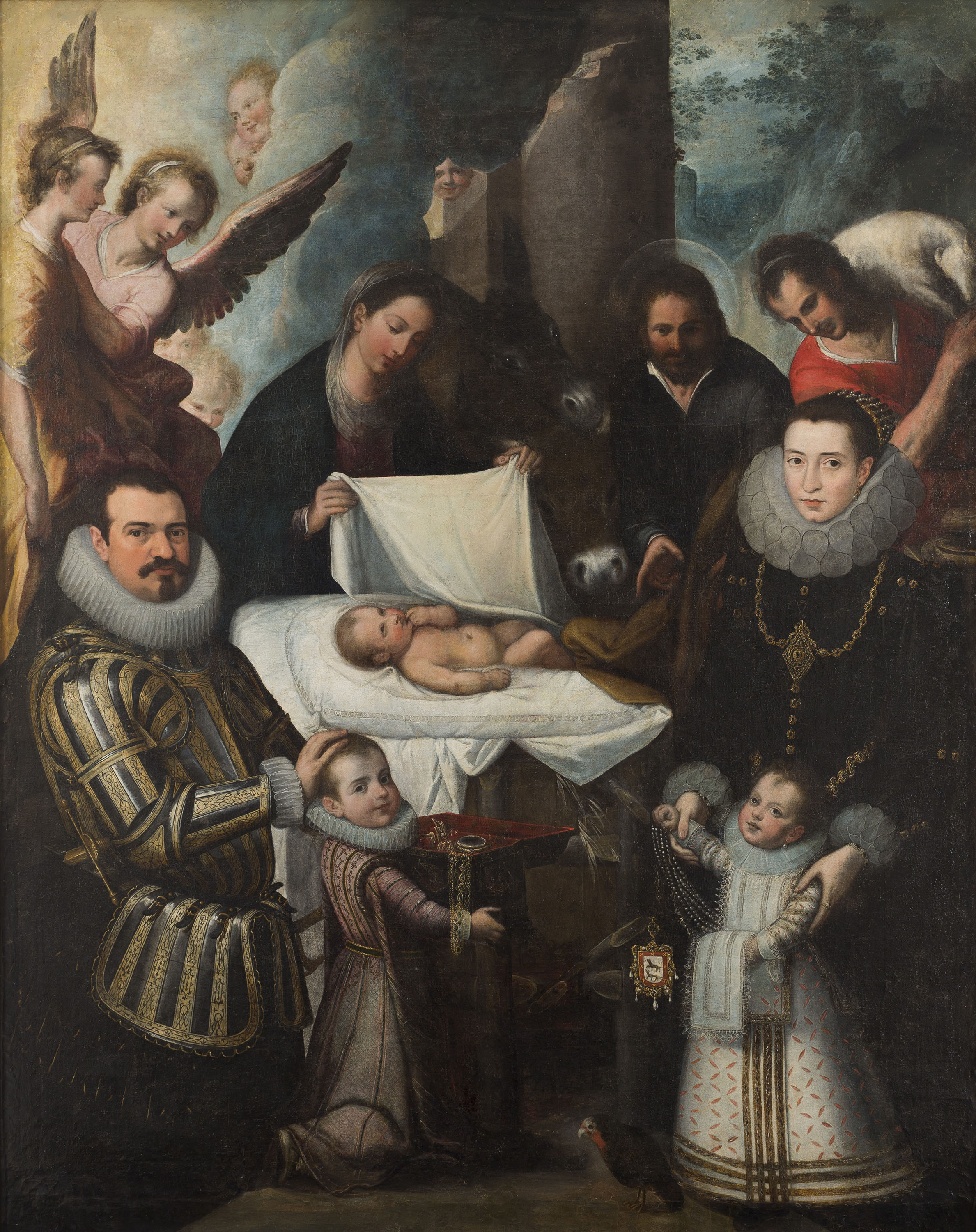 image for: Juan de Roelas - Adoració de Crist amb la família Ayala - Entre 1600-1610