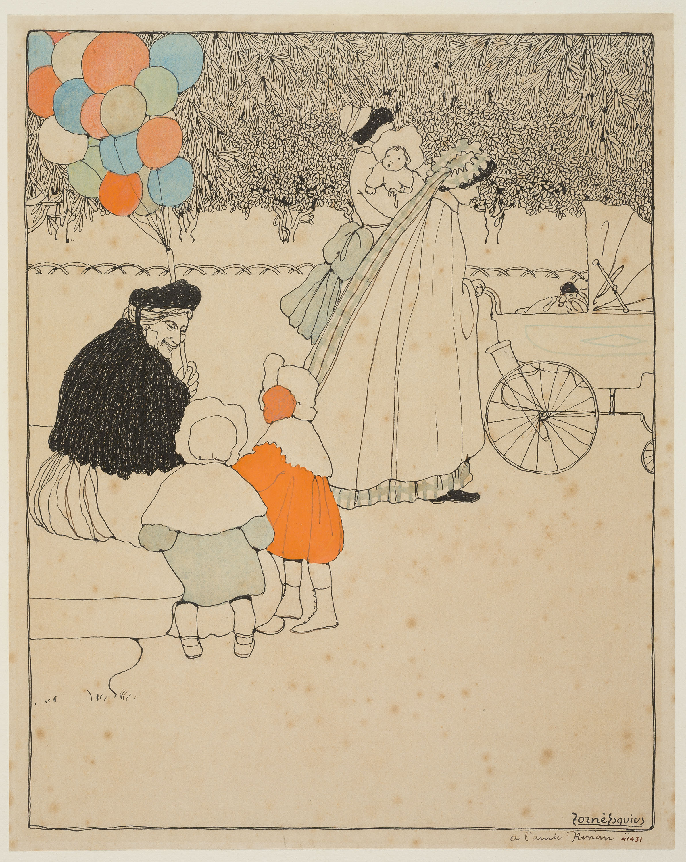 image for: Pere Torné Esquius - Venedora de globus - Cap a 1907